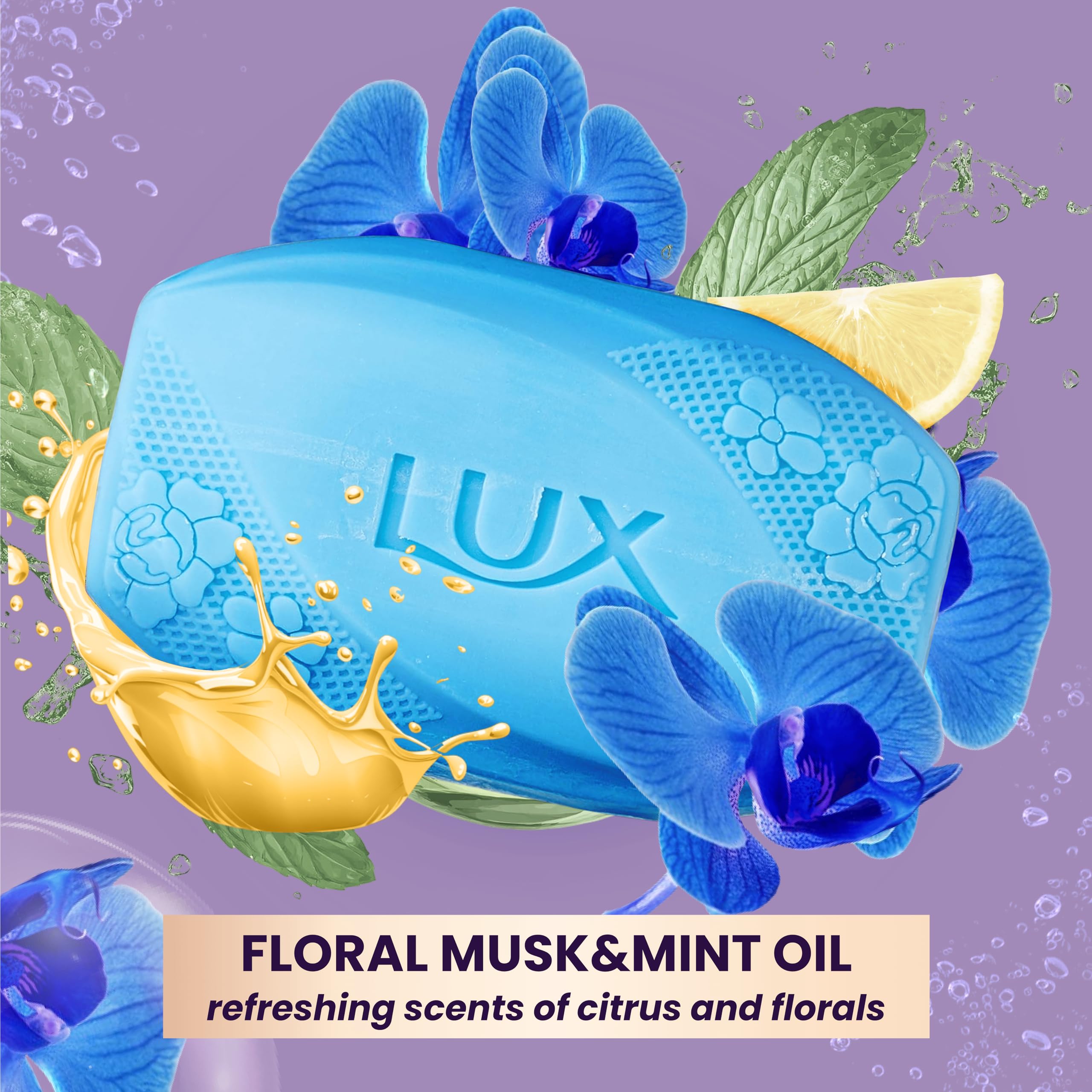 LUX Velvet Touch Soap Bar, Jasmine & Almond Oil, For Smooth Fragrant Skin, 80g (12 Pack) Halalzen