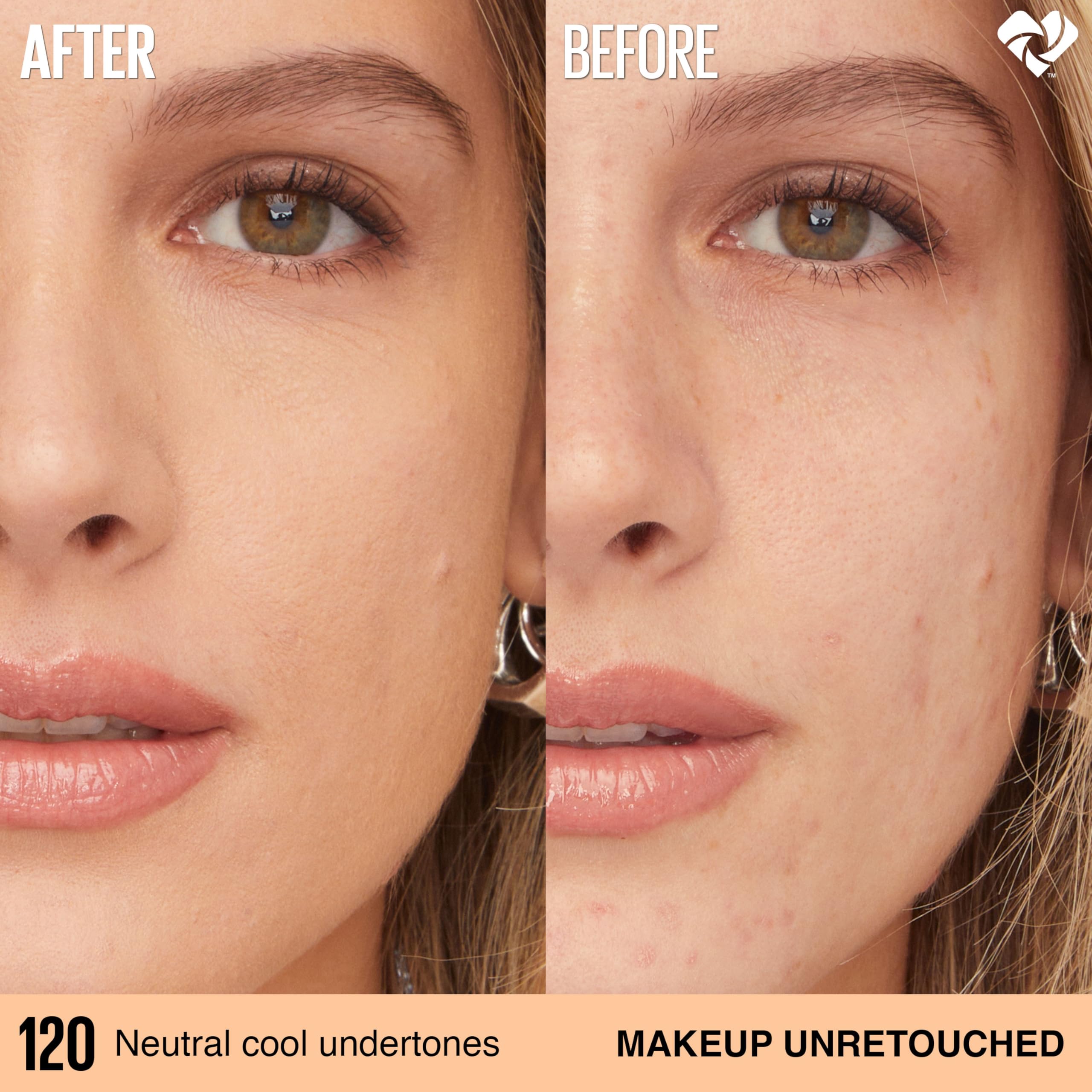 Maybelline Super Stay Lumi-Matte Foundation, Lightweight and Buildable Full Coverage Foundation Makeup For Up To 30HR Wear, 125, 1 Count