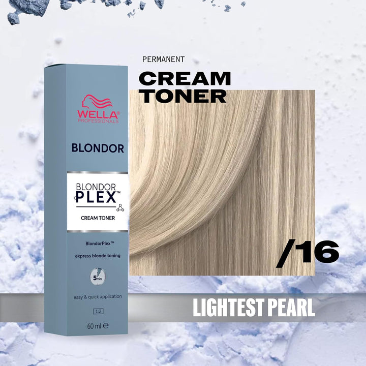 Wella Blondor Plex Cream Toner Lightest Pearl /16 60ml - tonalizzante in crema Halalzen