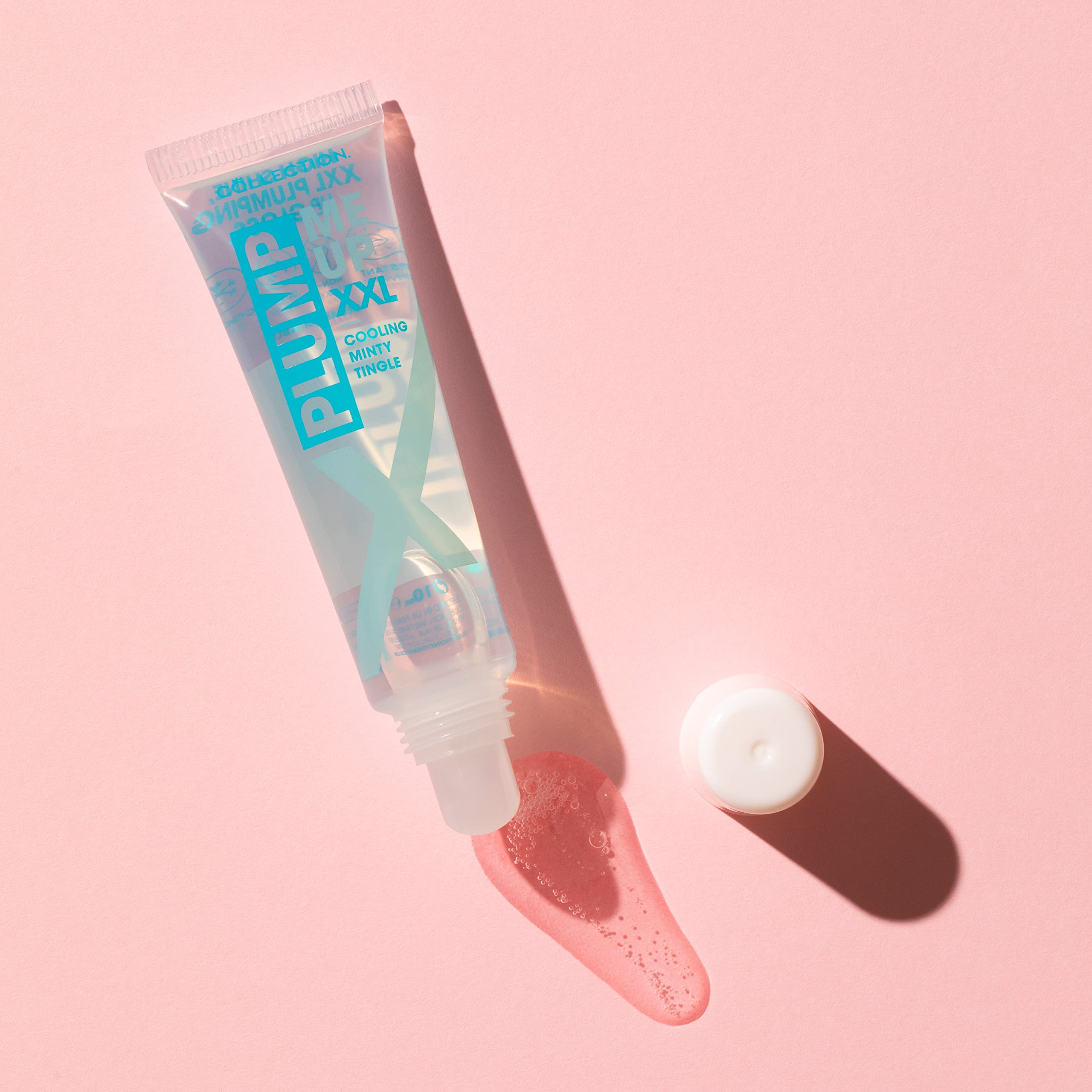 Collection Cosmetics Plumping, High-Shine, Non-Sticky, Plump Me Up Scented Lip Gloss, 10ml, Clear, Peppermint Halalzen