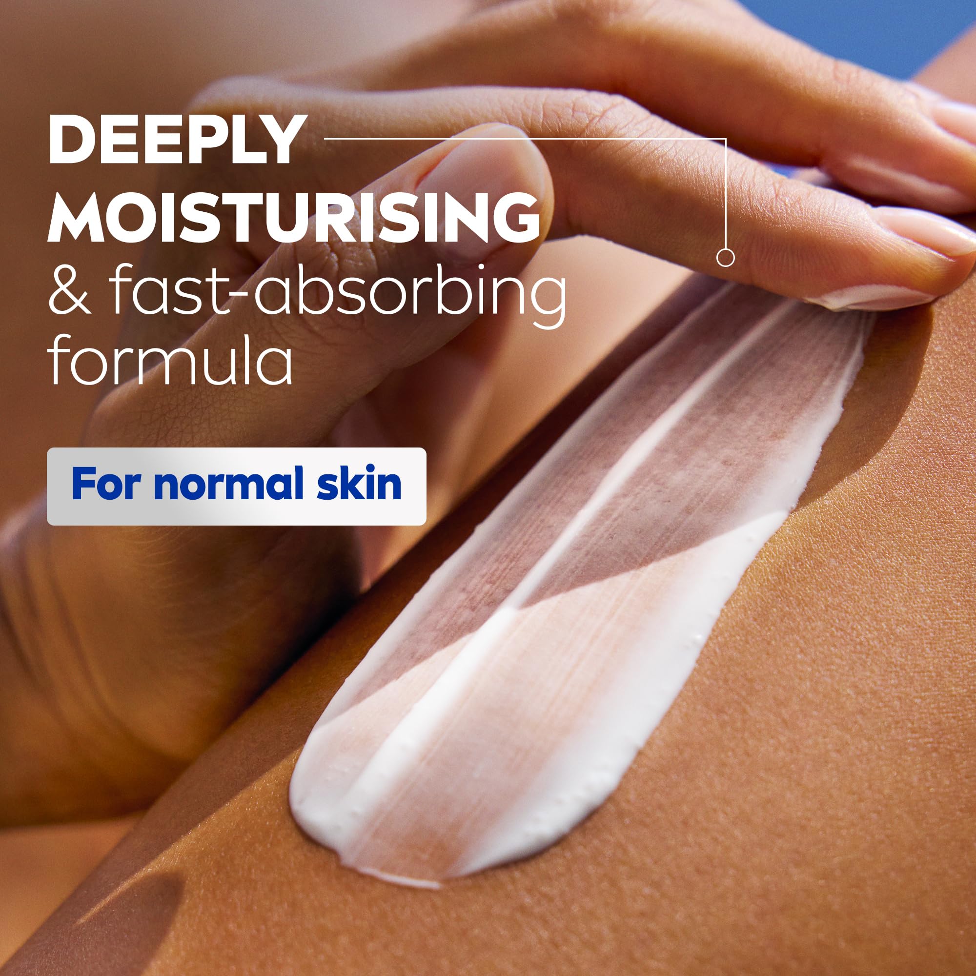 NIVEA Rich Nourishing Body Lotion (625ml), Rich 72H Hydration Moisturiser for Dry Skin Made with Deep Moisture Serum and Almond Oil, Extra Large NIVEA Body Lotion
