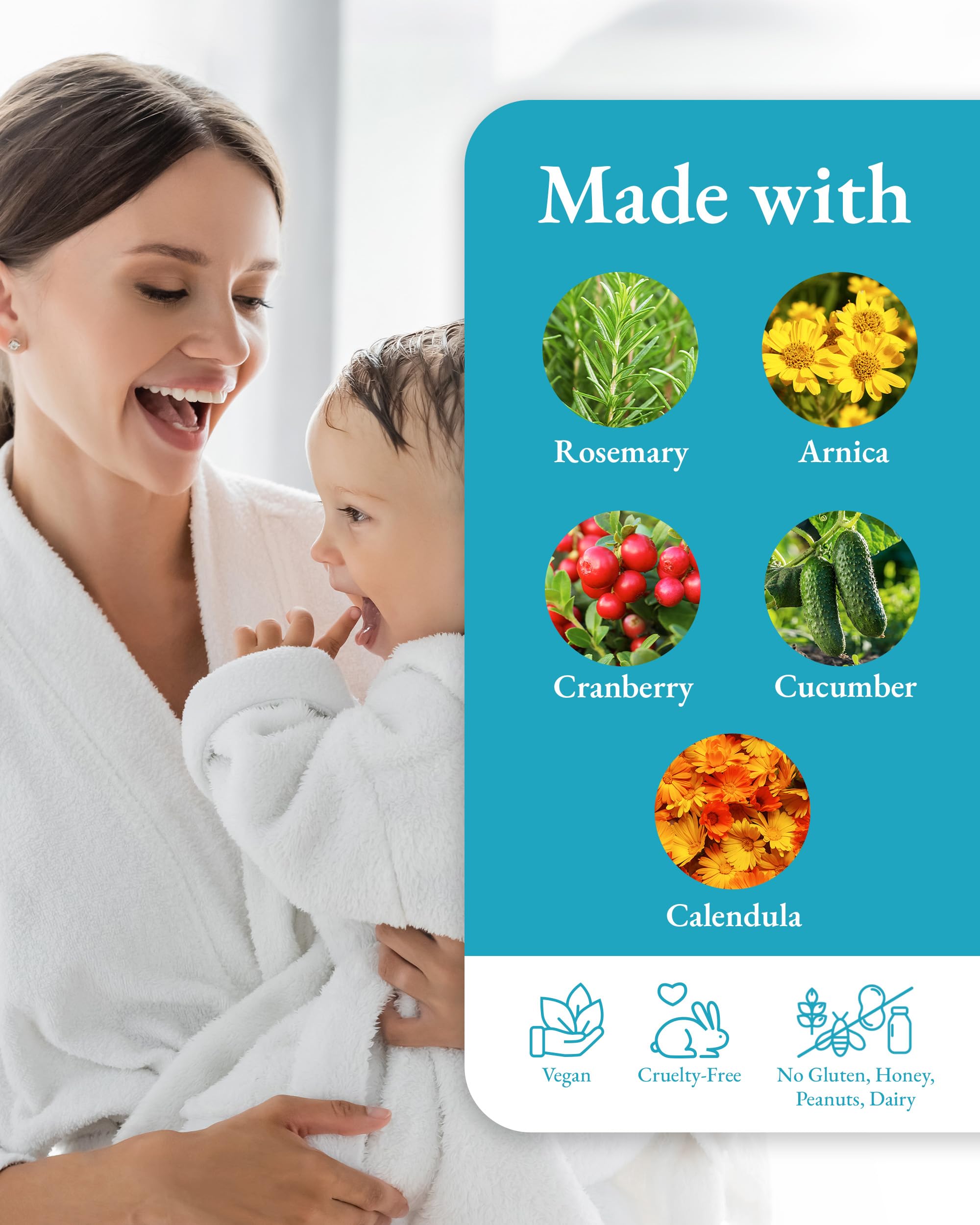 Kids Shampoo and Body Wash - Original Sprout Hair & Body Babywash - 2-in-1 Adults & Kids Bath Wash with Calendula, Rosemary, Arnica & Other Botanicals for Clean Hair & Supple Skin - 354ml