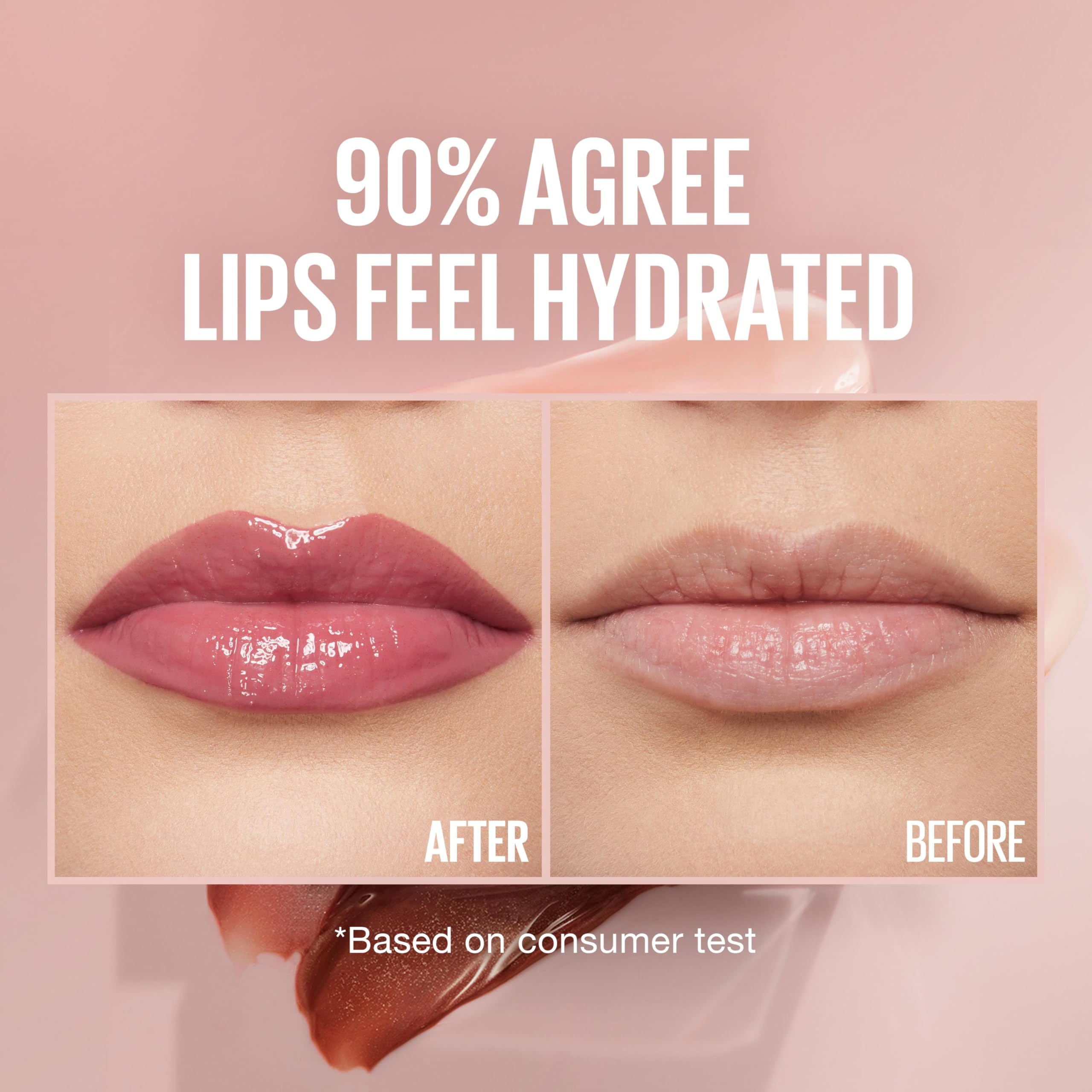 Maybelline Lifter Gloss, Hydrating Lip Gloss with Hyaluronic Acid, Ice, Pink Neutral, 0.18 Ounce