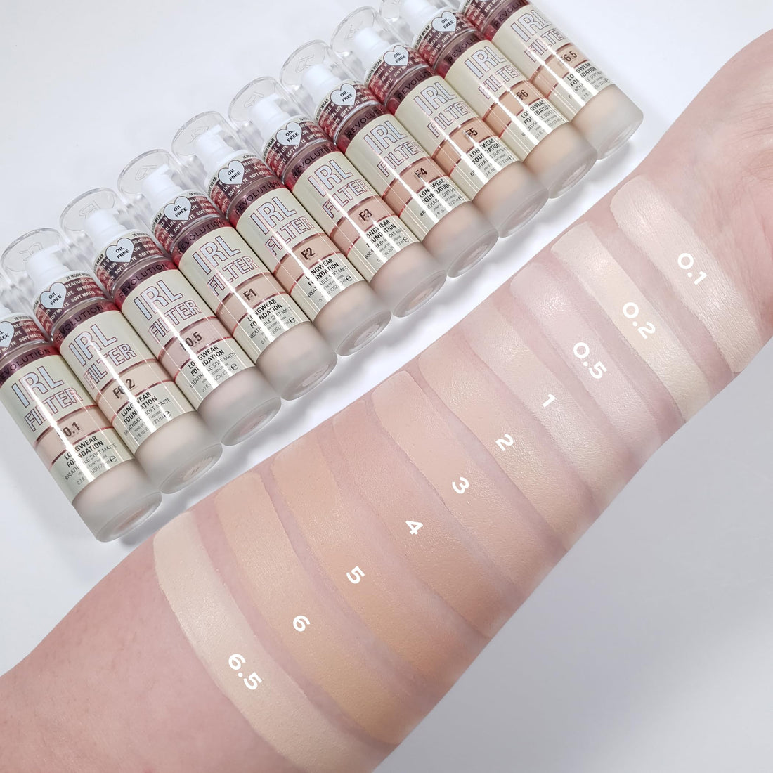 Makeup Revolution IRL Filter, Longwear Foundation, Medium to Full Coverage, Matte Finish, 16 Hour Wear, F5, Fair To Light Skin Tones, 23ml Halalzen
