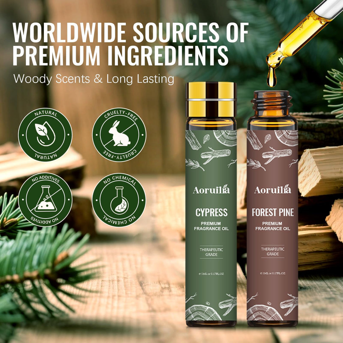 Clean Essential Oils Set 6 x 10ml, Laundry Fragrance Oils for Diffusers, Soap Making - Eucalyptus & Cotton, Bergamot Black Tea, Cardamom & Cedar, Baby Powder, Clean Breeze, Fresh Linen