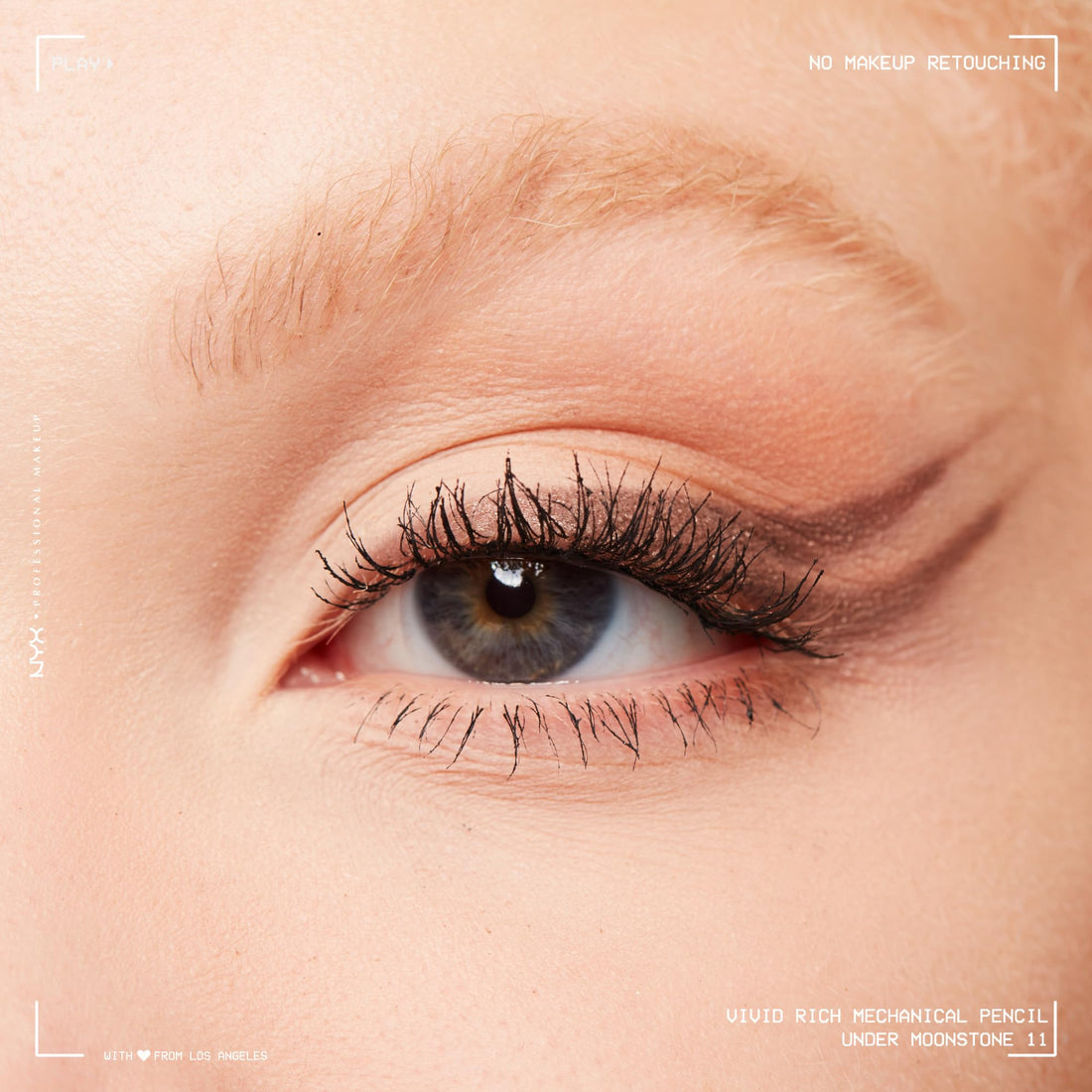 NYX PROFESSIONAL MAKEUP Vivid Rich Mechanical Eye Pencil, Vivid Rich Mechanical, Creamy Retractable Eyeliner - Smokin Topaz, Brown Eyeliner