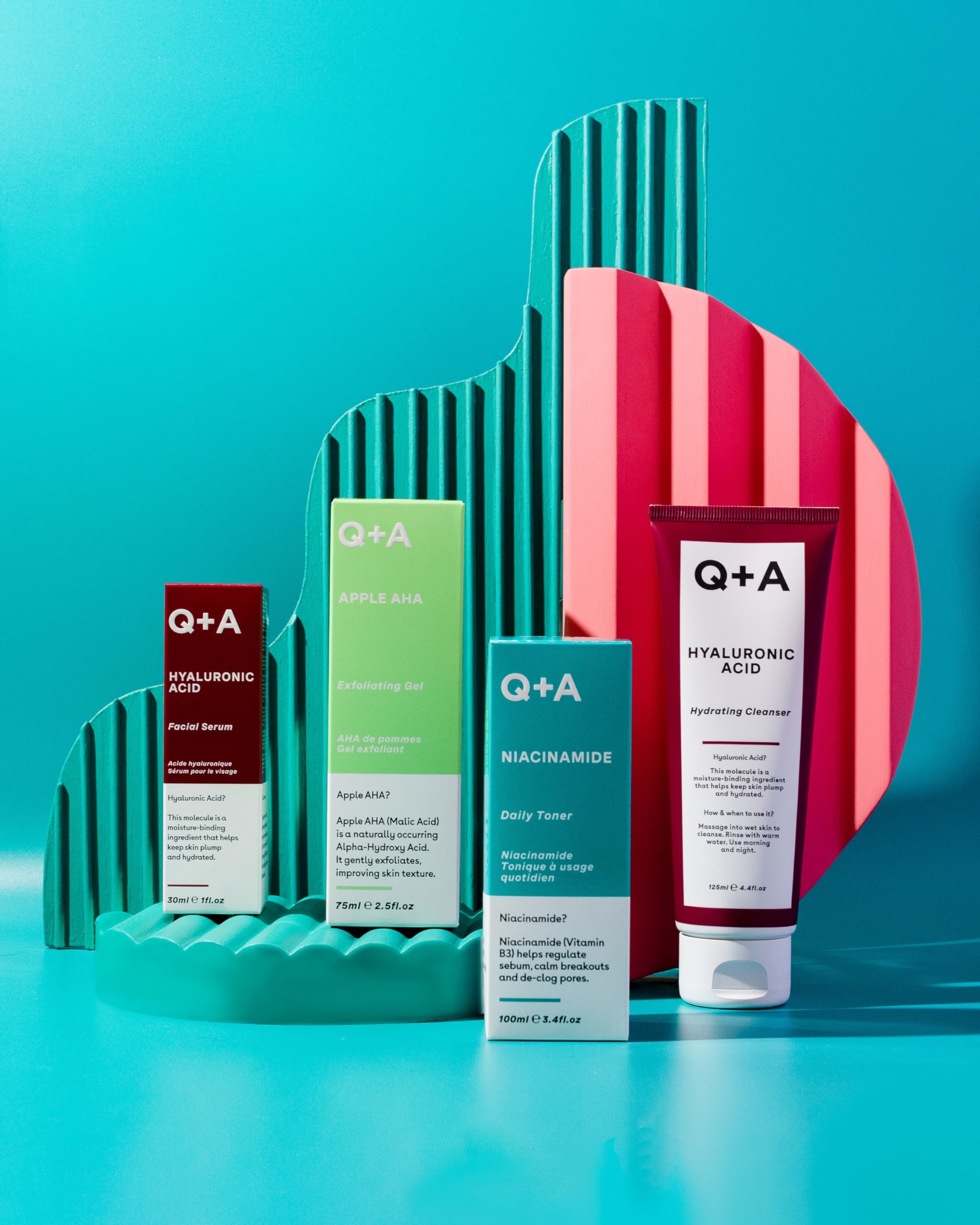Q+A Niacinamide Daily Toner for Face (100ml), Pore Refining and Hydrating Face Toner with Hyaluronic Acid and Aloe Vera, Fragrance Free Skincare, Helps Calm Redness and Blemishes