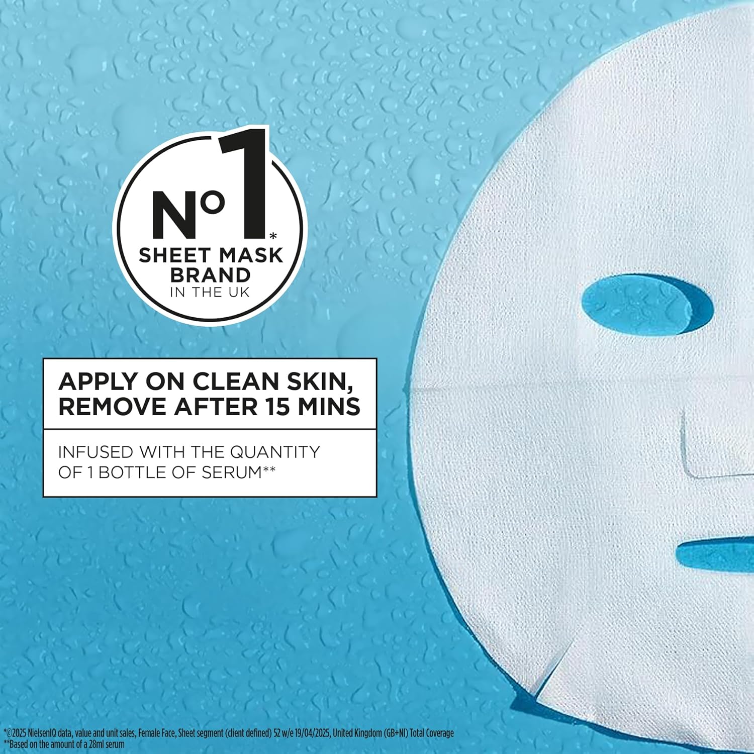 Garnier Mask Icons Discovery Collection - Face & Eye Sheet Masks Set for Dehydrated, Dull and Tired Skin, includes Vitamin C*, Hyaluronic Acid, Niacinamide - Pack of 5 sheet Masks