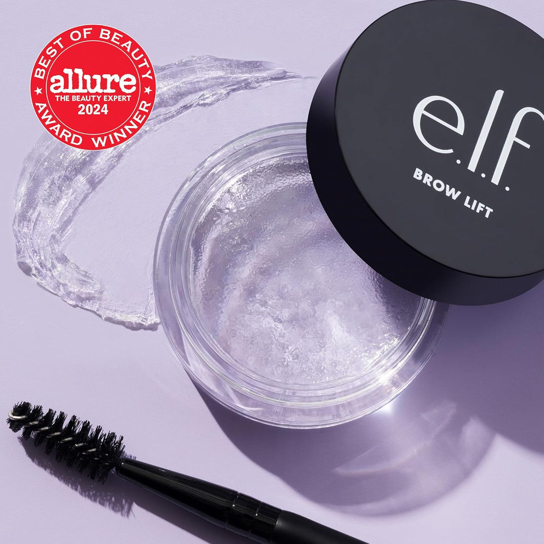 e.l.f. Brow Lift, Clear Eyebrow Shaping Wax For Holding Brows In Place, Creates A Fluffy Feathered Look