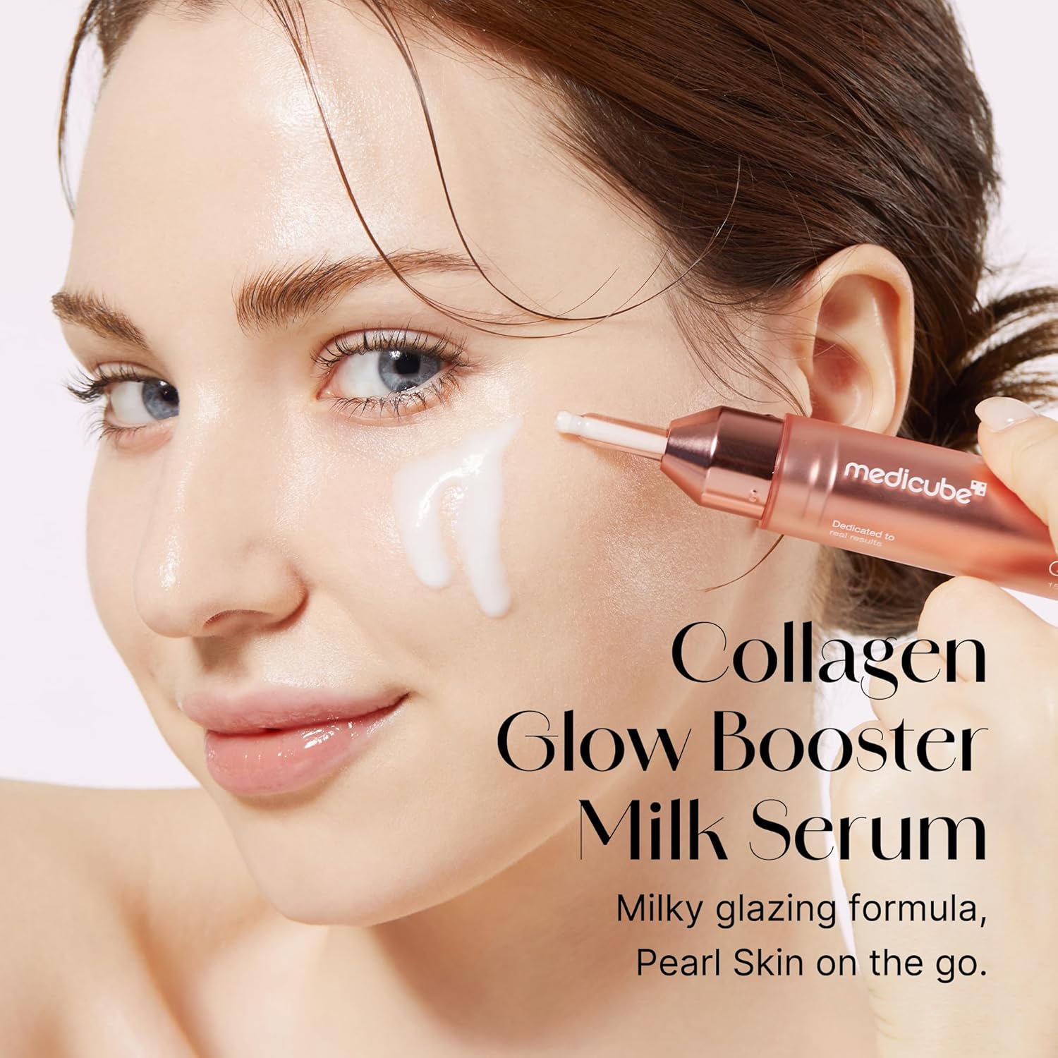 Medicube Collagen Glow Booster Milk Serum - Twist & Click - Radiance & Hydration with Niacinamide, Milk Protein Extract, Hydrolyzed Collagen - Illuminates & Firms Skin - Korean Skin Care, 0.50 oz Halalzen