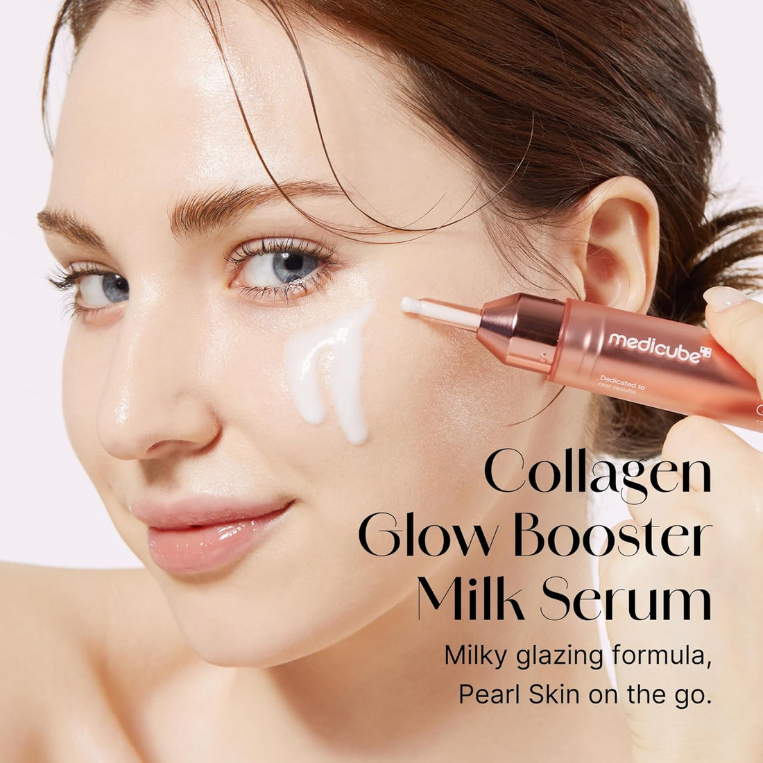 Medicube Collagen Glow Booster Milk Serum - Twist & Click - Radiance & Hydration with Niacinamide, Milk Protein Extract, Hydrolyzed Collagen - Illuminates & Firms Skin - Korean Skin Care, 0.50 oz Halalzen