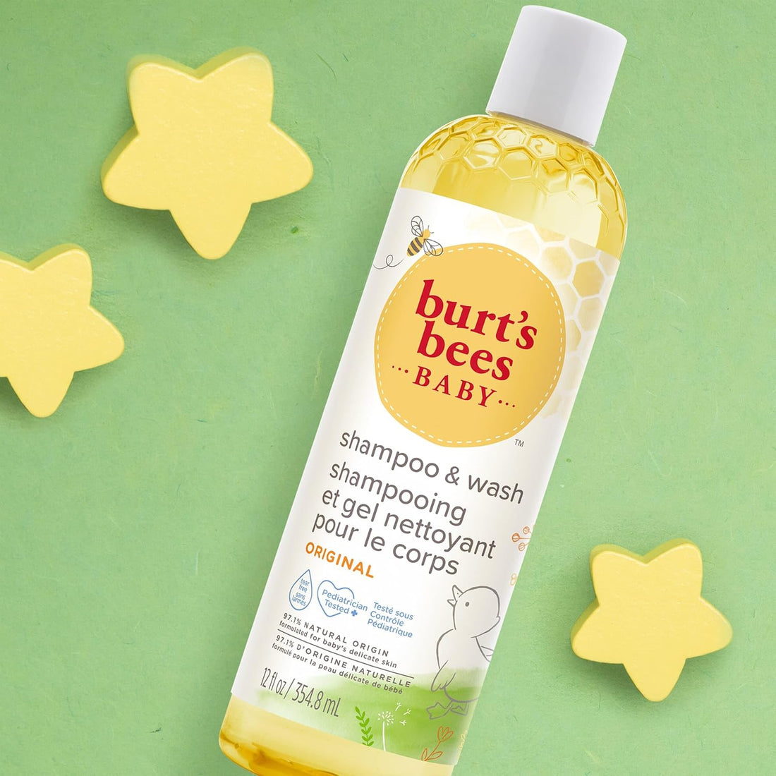 Burt's Bees Baby Shampoo & Wash, Tear Free Soap, Baby Care, Original,12 Ounce (Pack of 3) Halalzen