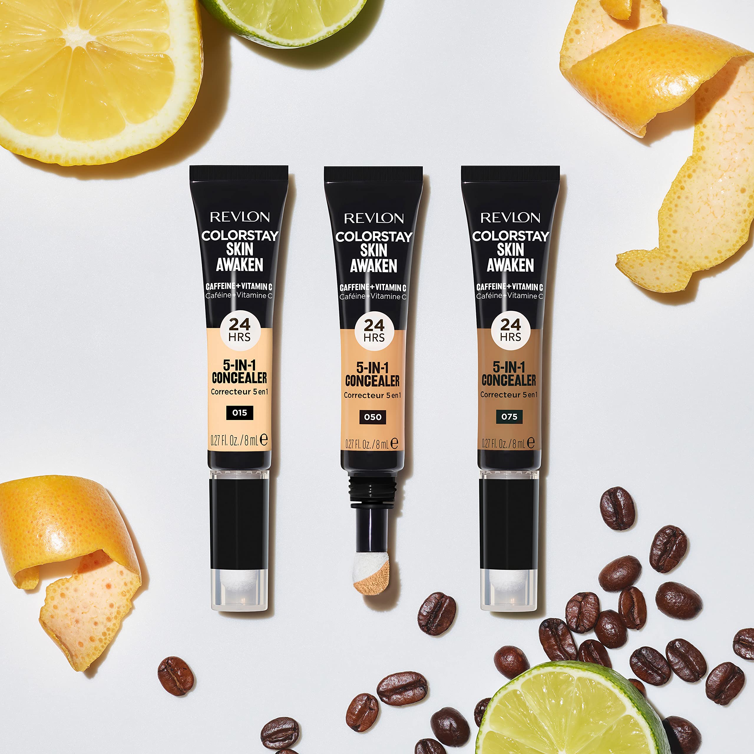 Revlon ColorStay Skin Awaken 5-in-1 Concealer 24HR Wear (30g) Fragrance & Paraben Free, Universal Brightener Unisex Halalzen