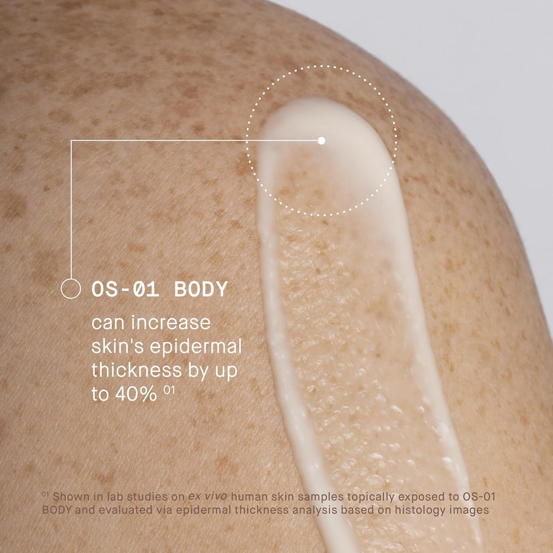 OneSkin BODY OS-01 Supplément topique peptidique et hydratant anti-âge pour la longévité de la peau | Convient aux peaux sensibles, sans parfum, 250 mL / 8.45 oz