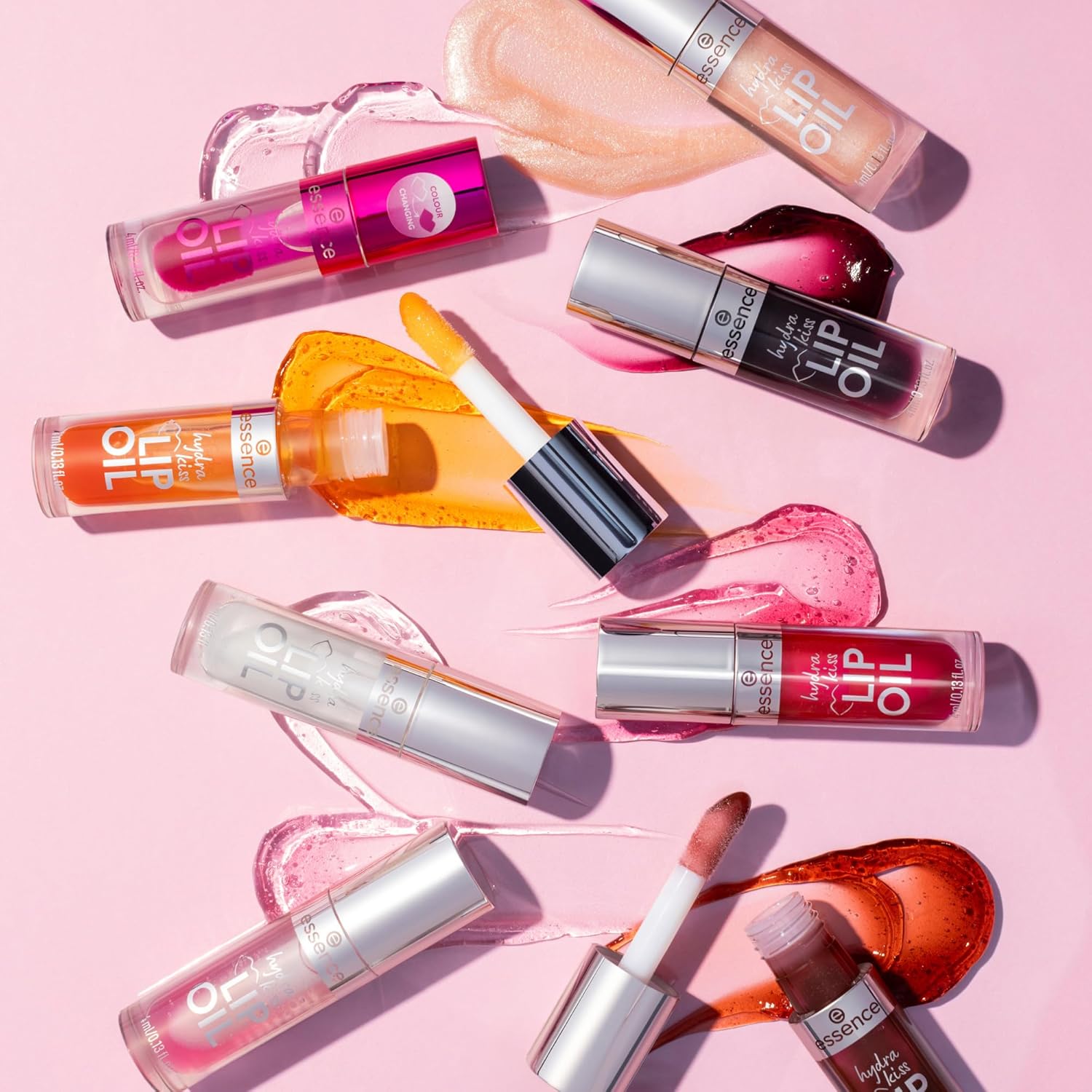 essence hydra kiss LIP OIL, moisturizing/hydrating, caring, with oils, shiny, dewy (4ml)