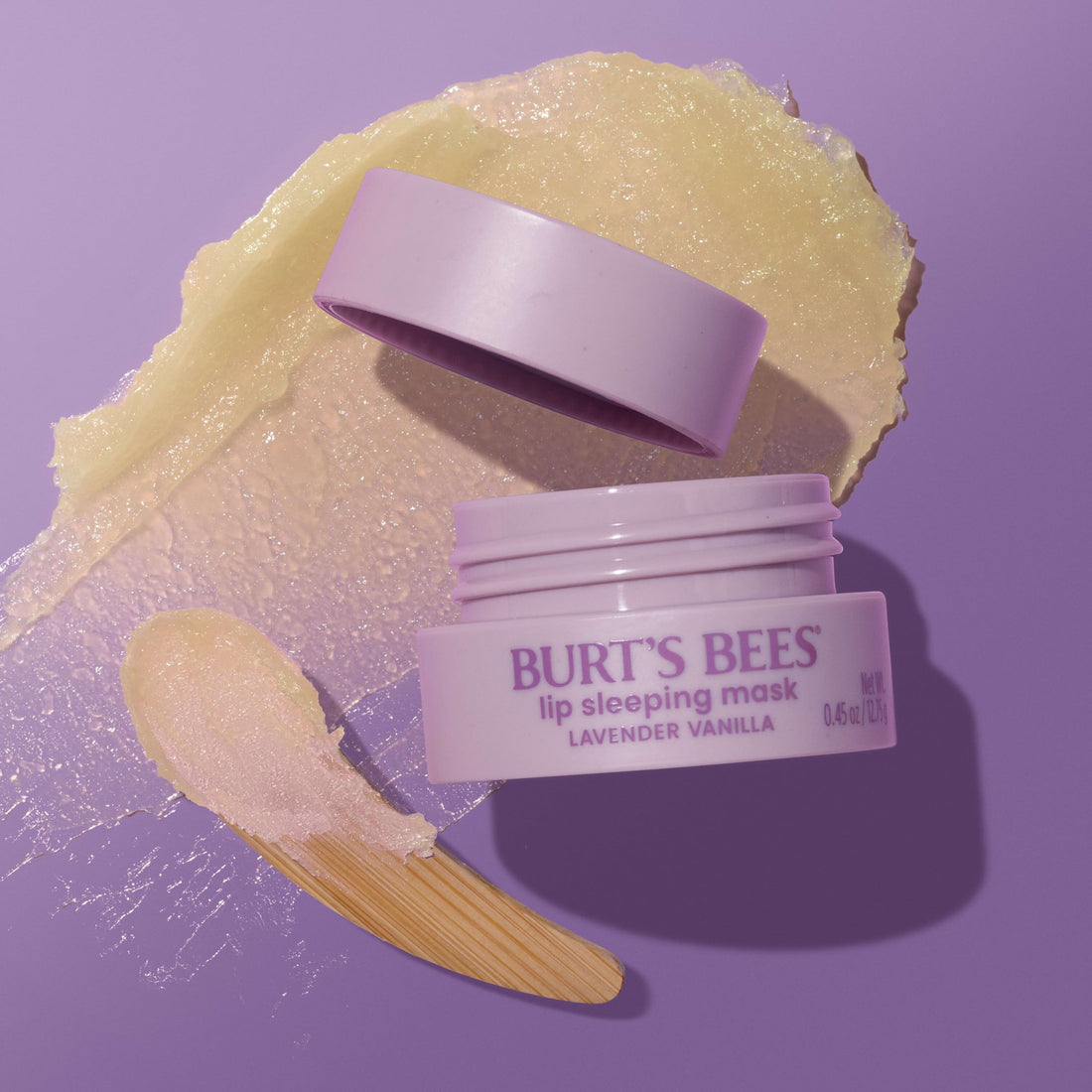 Burt’s Bees Lavender Vanilla Lip Sleeping Mask, With Hyaluronic Acid and Squalane Moisturizer To Instantly Hydrate Lips, Overnight Mask and Treatment, 0.45 oz. Halalzen