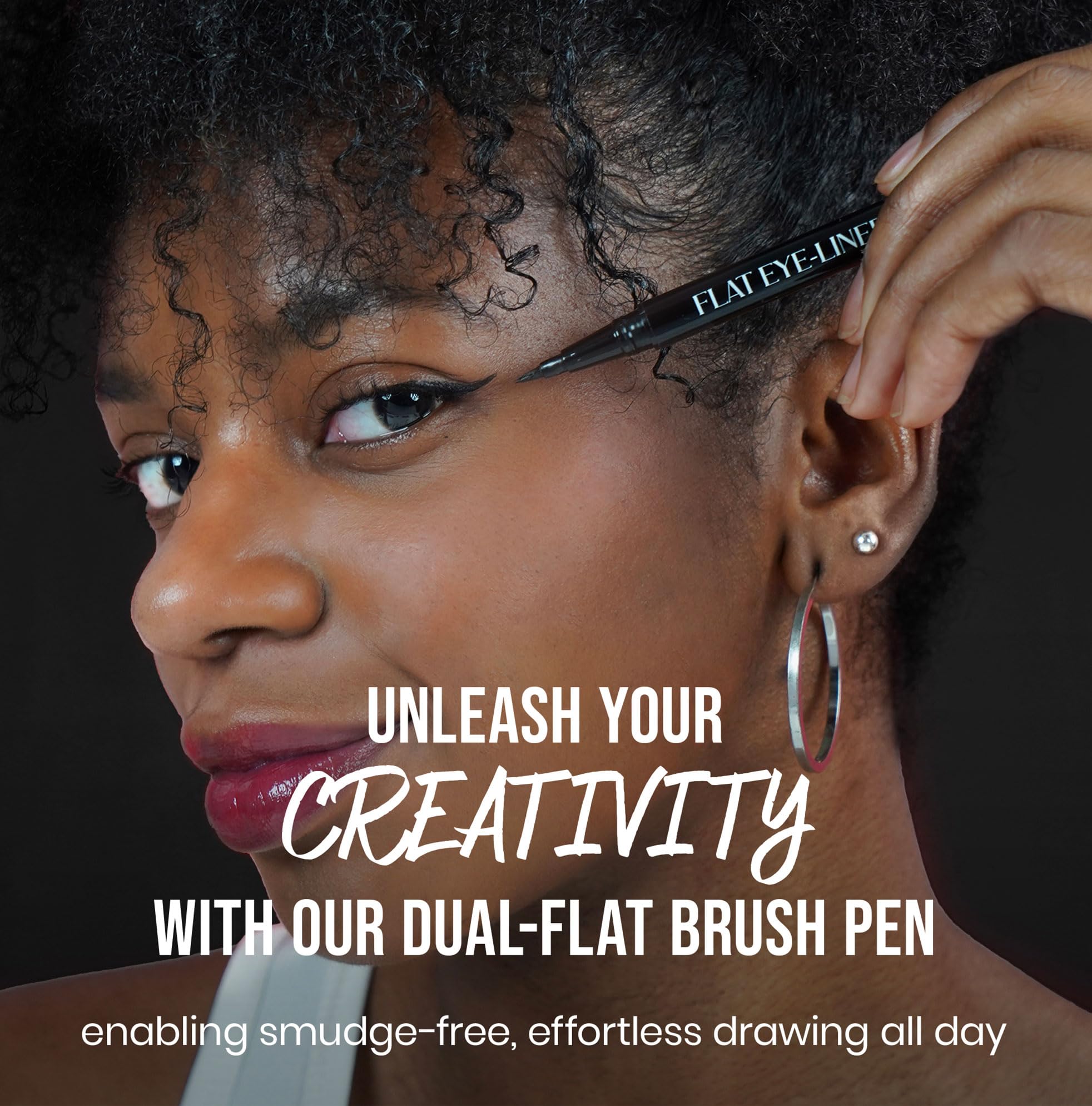 Liquid Precision Eyeliner Pen, Waterproof & Smudge-Proof, Long-Lasting Black Eye Liner, Fine & Bold Lines, 0.5g Halalzen