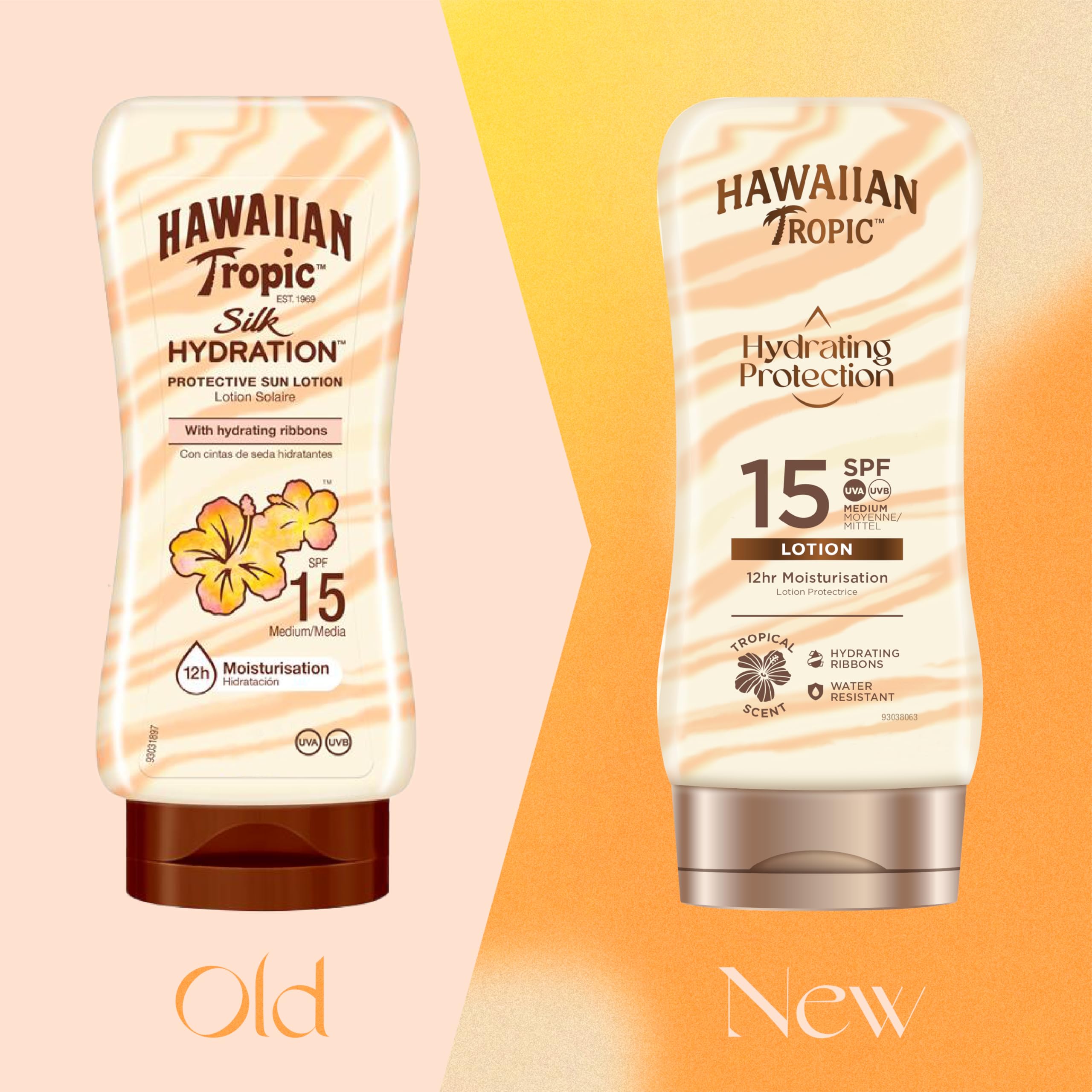 Hawaiian Tropic Hydrating Protection Sunscreen Lotion, Water Resistant SPF 30 UVA Plus UVB Protection Suncream, 12-Hour Moisturising Sun Lotion with Cocoa and Shea Butter, 180 ml