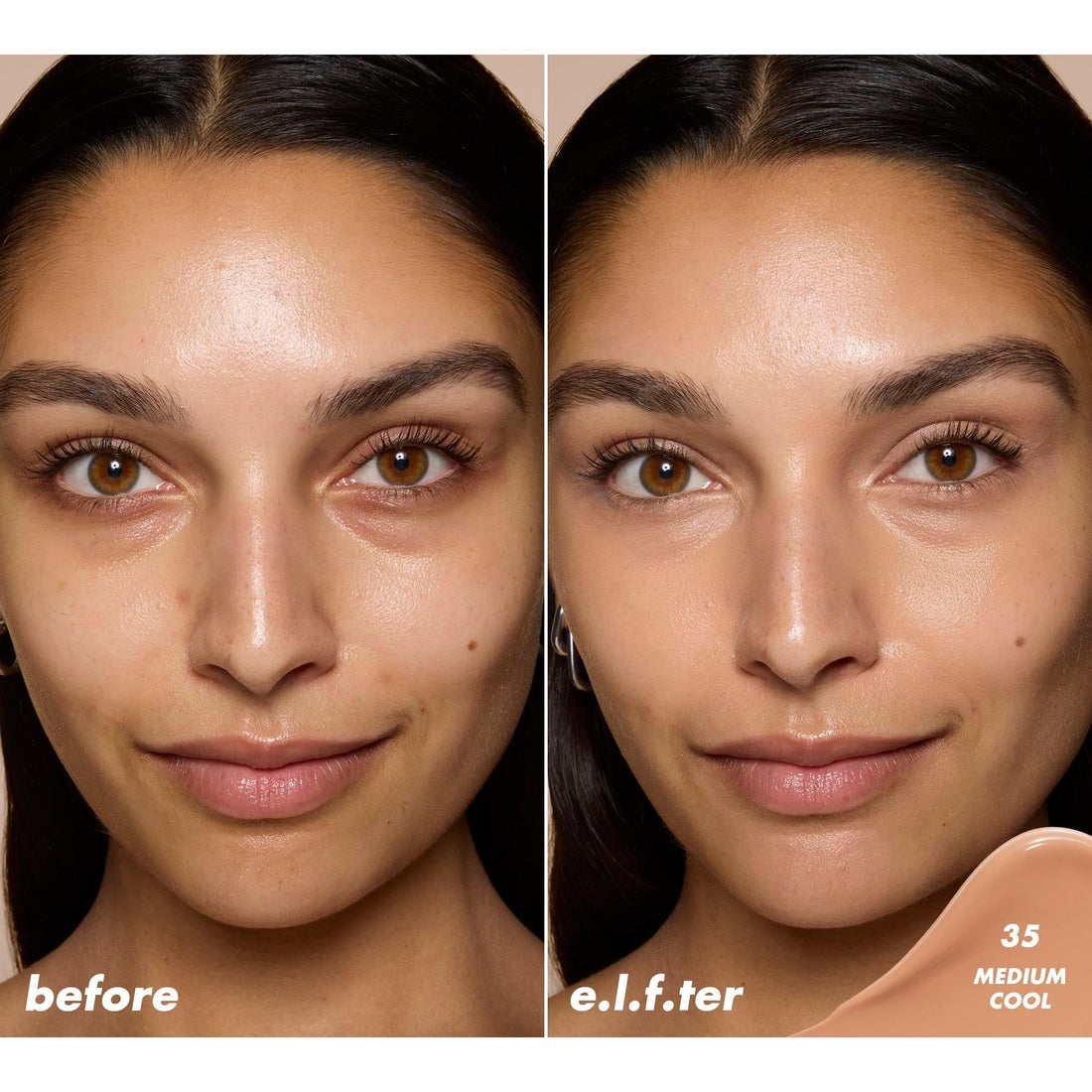 e.l.f. Soft Glam Satin Concealer, Medium Coverage for Blemishes & Under-Eye, Crease-Resistant, Long-Lasting, Vegan & Cruelty-Free, 13 Fair Neutral Halalzen