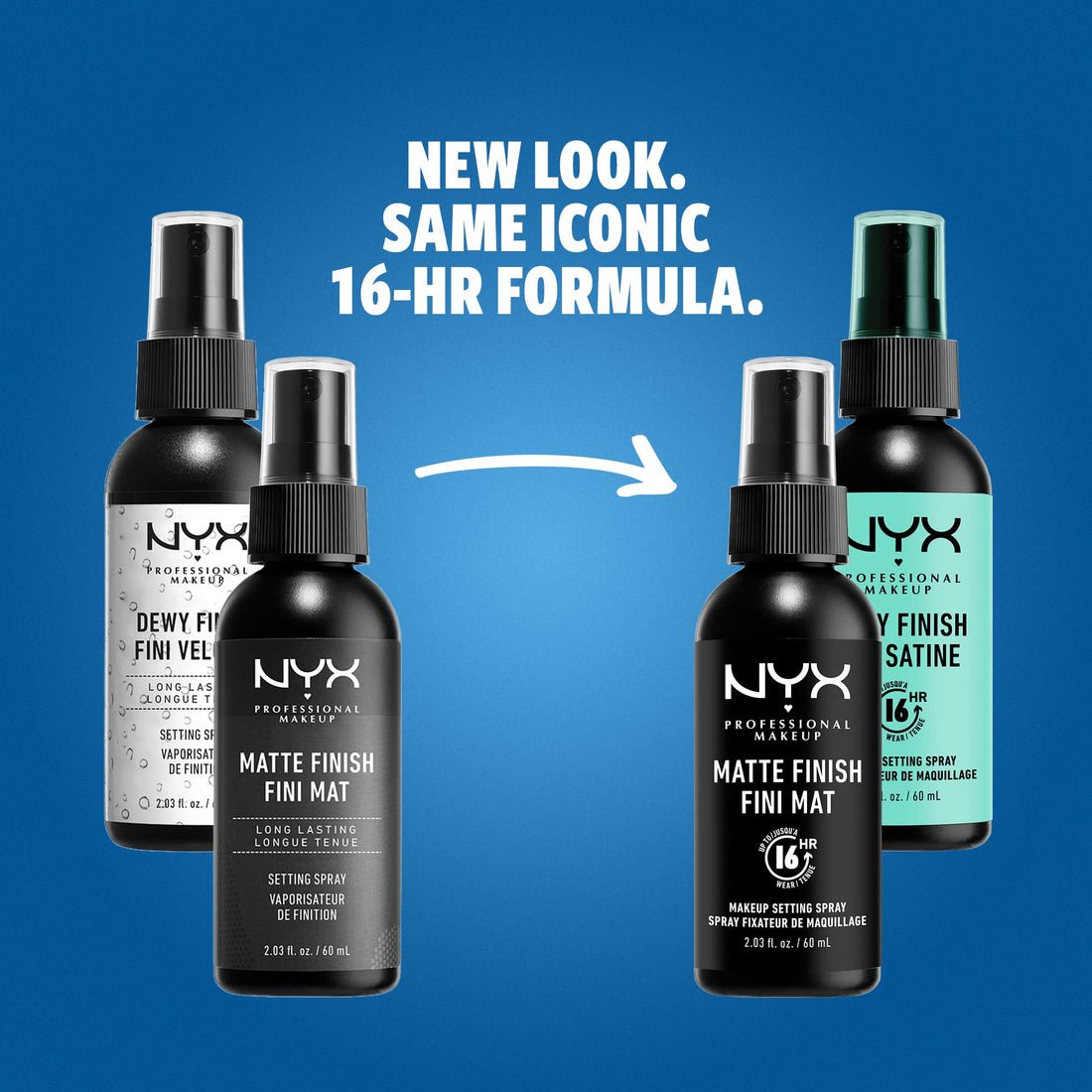 NYX PROFESSIONAL MAKEUP Makeup Setting Spray - Dewy Finish, Long-Lasting Face Mist for up to 16HR Wear, Vegan Formula