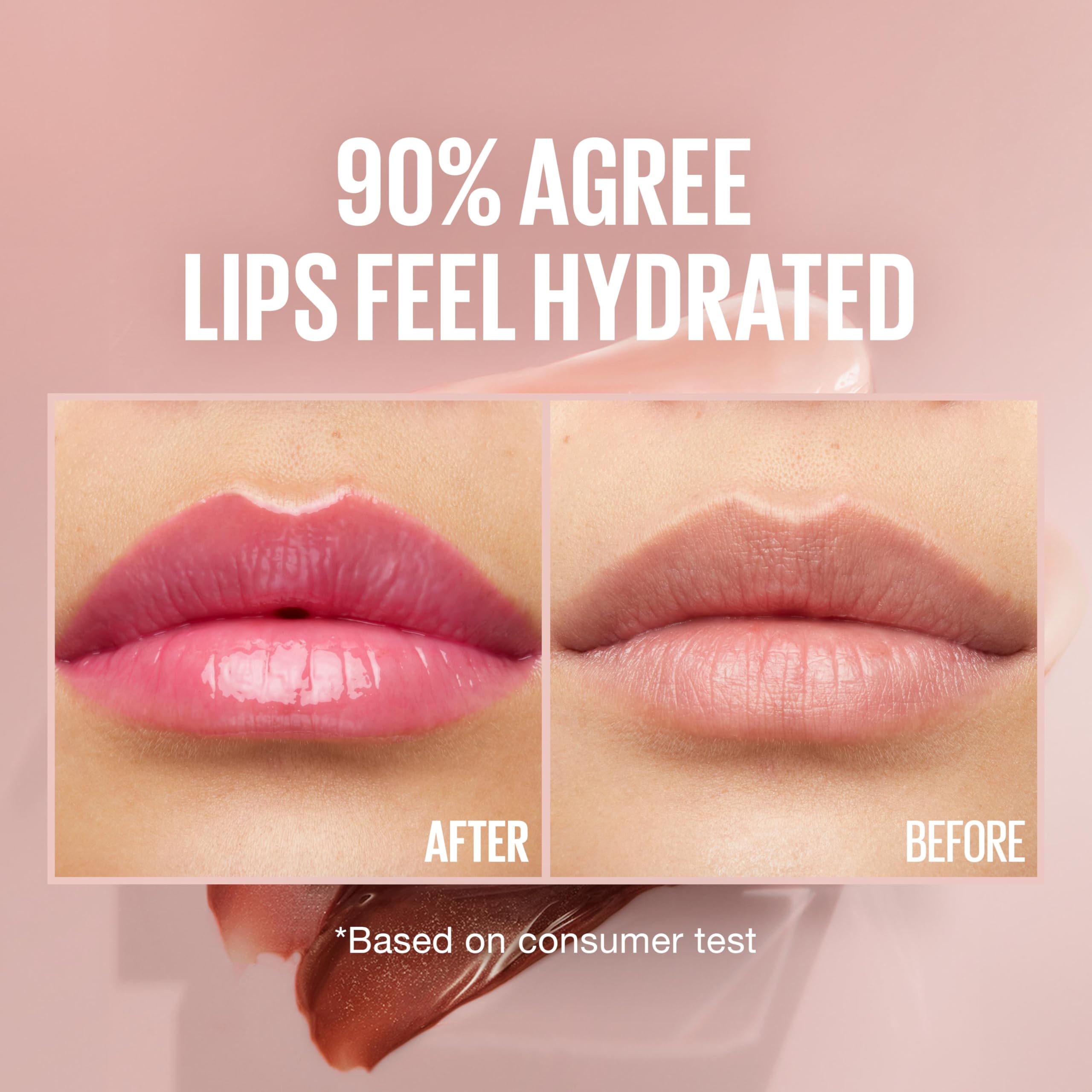 Maybelline Lifter Gloss, Hydrating Lip Gloss with Hyaluronic Acid, Ice, Pink Neutral, 0.18 Ounce