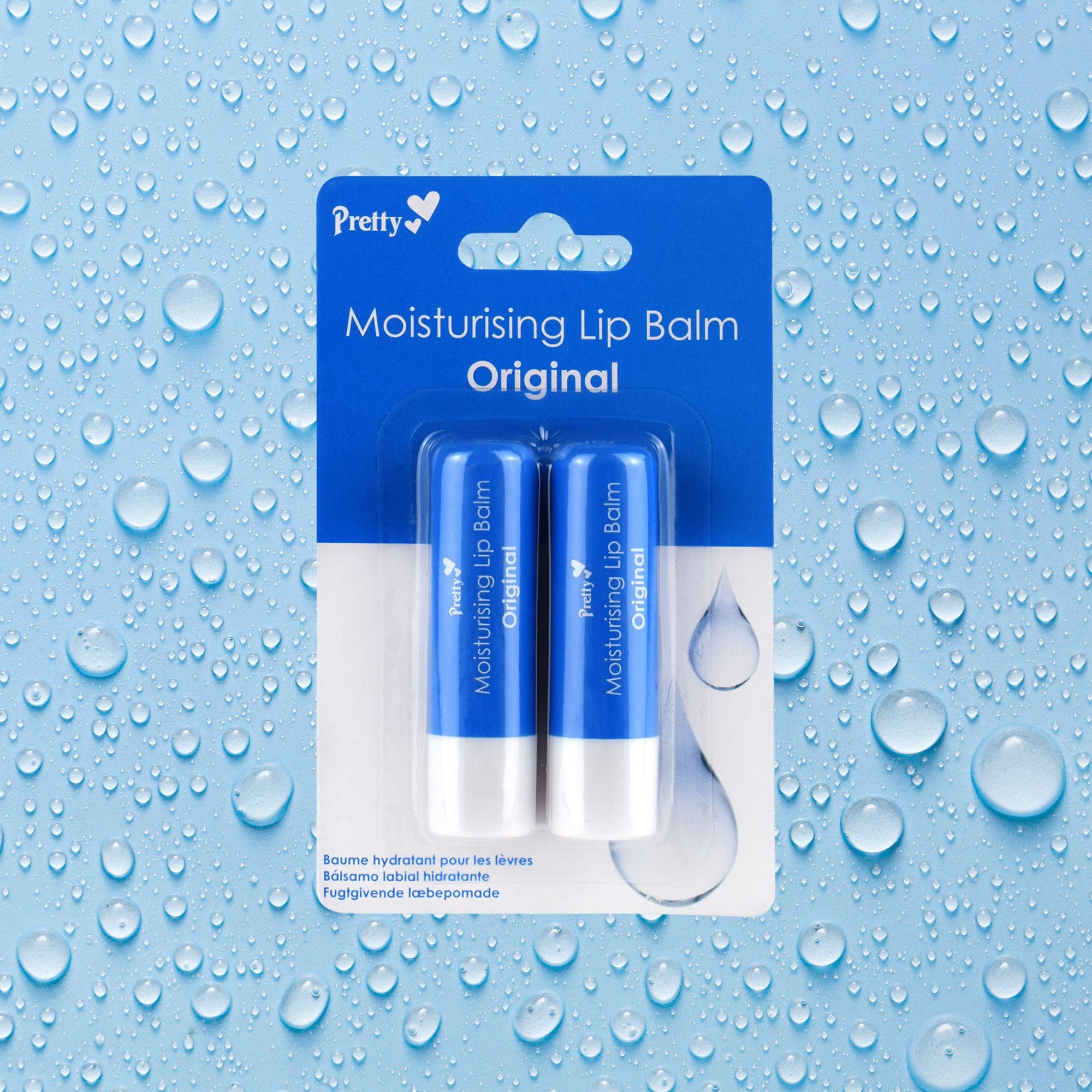 Pretty Original Moisturising Lip Balm, nourishes, hydrates and protects lips, long lasting - vegan Formula Halalzen