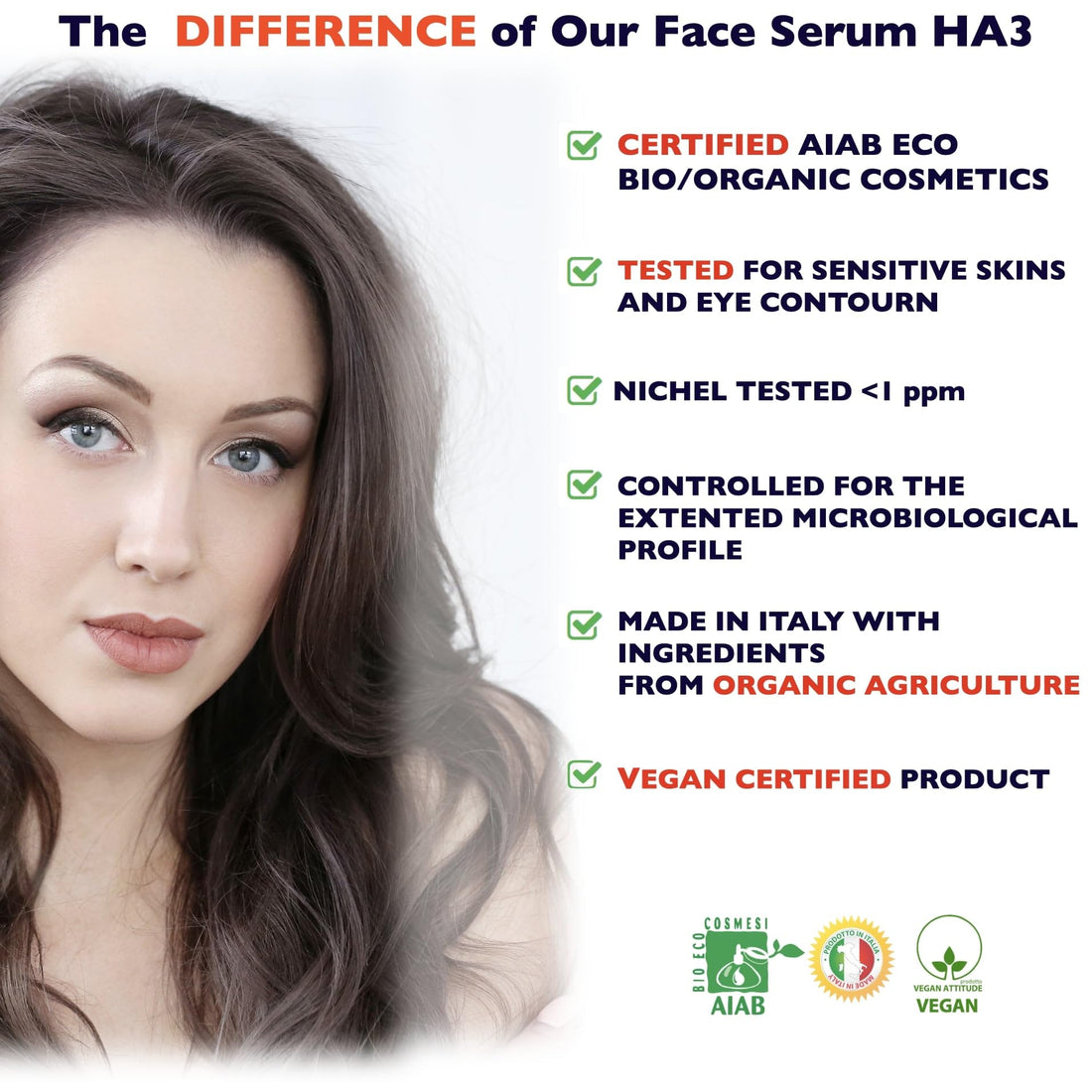 Big 2.11oz. Organic Vitamin C Serum for Face. Anti-Dark Spots, Wrinkles Skin Repair Serum with Hyaluronic Acid, Vitamin C & Niacinamide. All-in-One Brightening, Anti Aging Facial & Eye Area Skincare