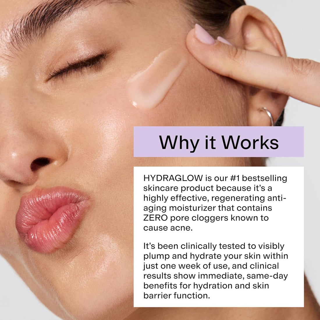 CLEARSTEM - HYDRAGLOW Stem Cell Moisturizer - Bakuchiol + Squalene - Youthful Skin Face Moisturizer - All Skin Types - Facial Skin Care Products - Gluten Free, Cruelty Free - 2 fl oz / 60ml Halalzen