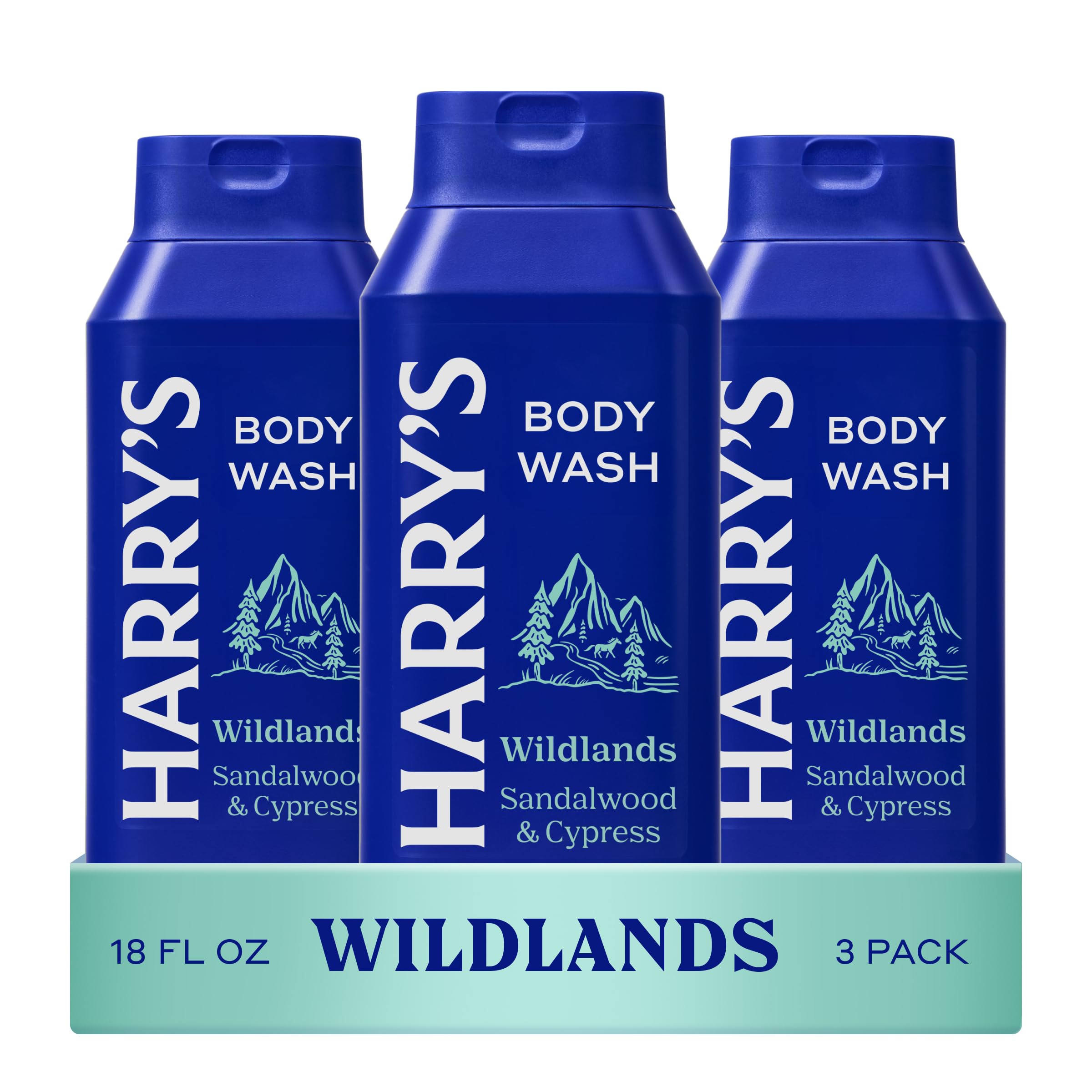 Harry's Men's Body Wash, Fig, 532ml, Pack of 3, Shower Gel for Men - No Parabens, Sulfates or Dyes
