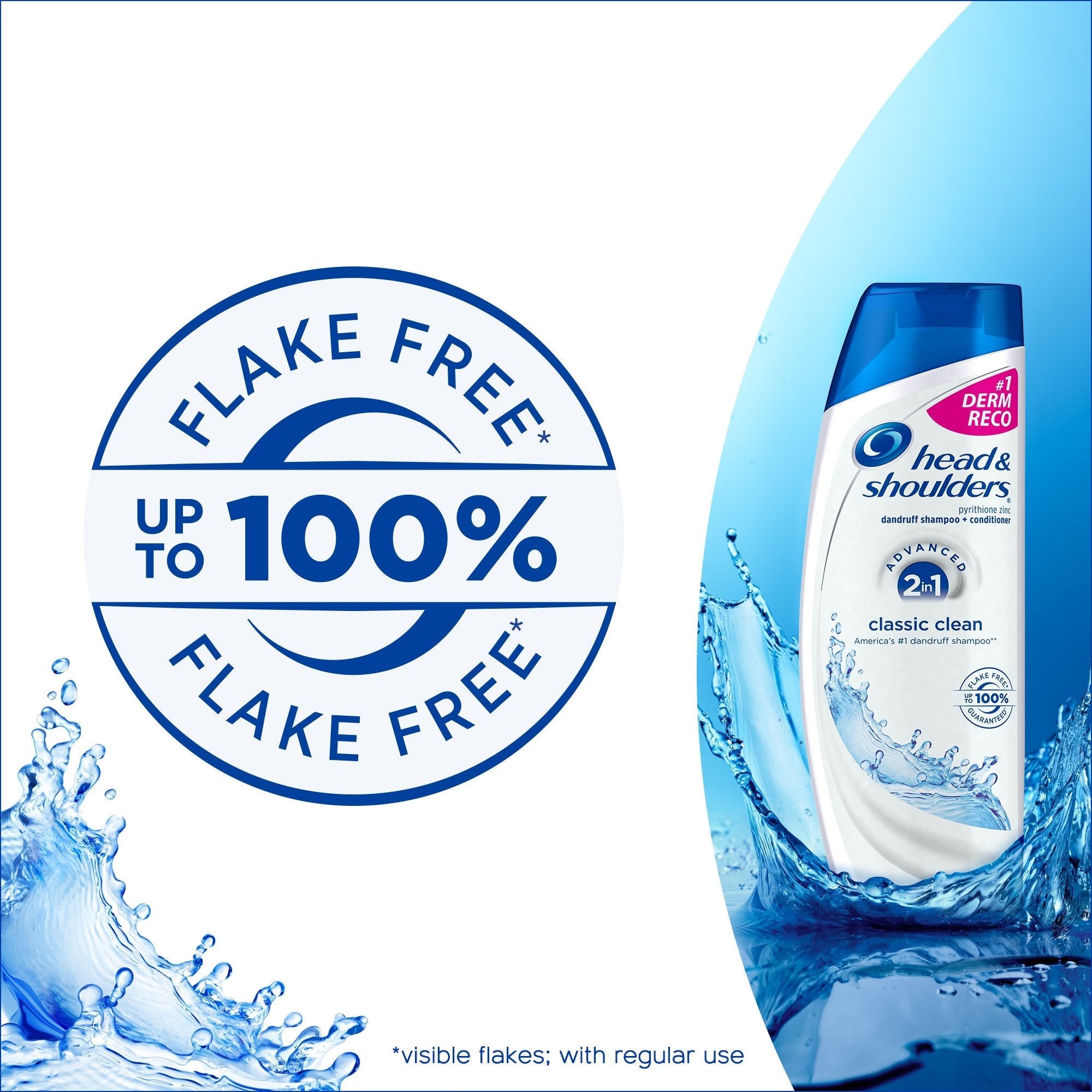 Head & Shoulders Anti-Dandruff Shampoo and Conditioner, Classic Clean 2-in-1, 1% Pyrithione Zinc, Flake Control, Deep Clean, Scalp Care, Fresh Scent, 8.45 fl oz Halalzen