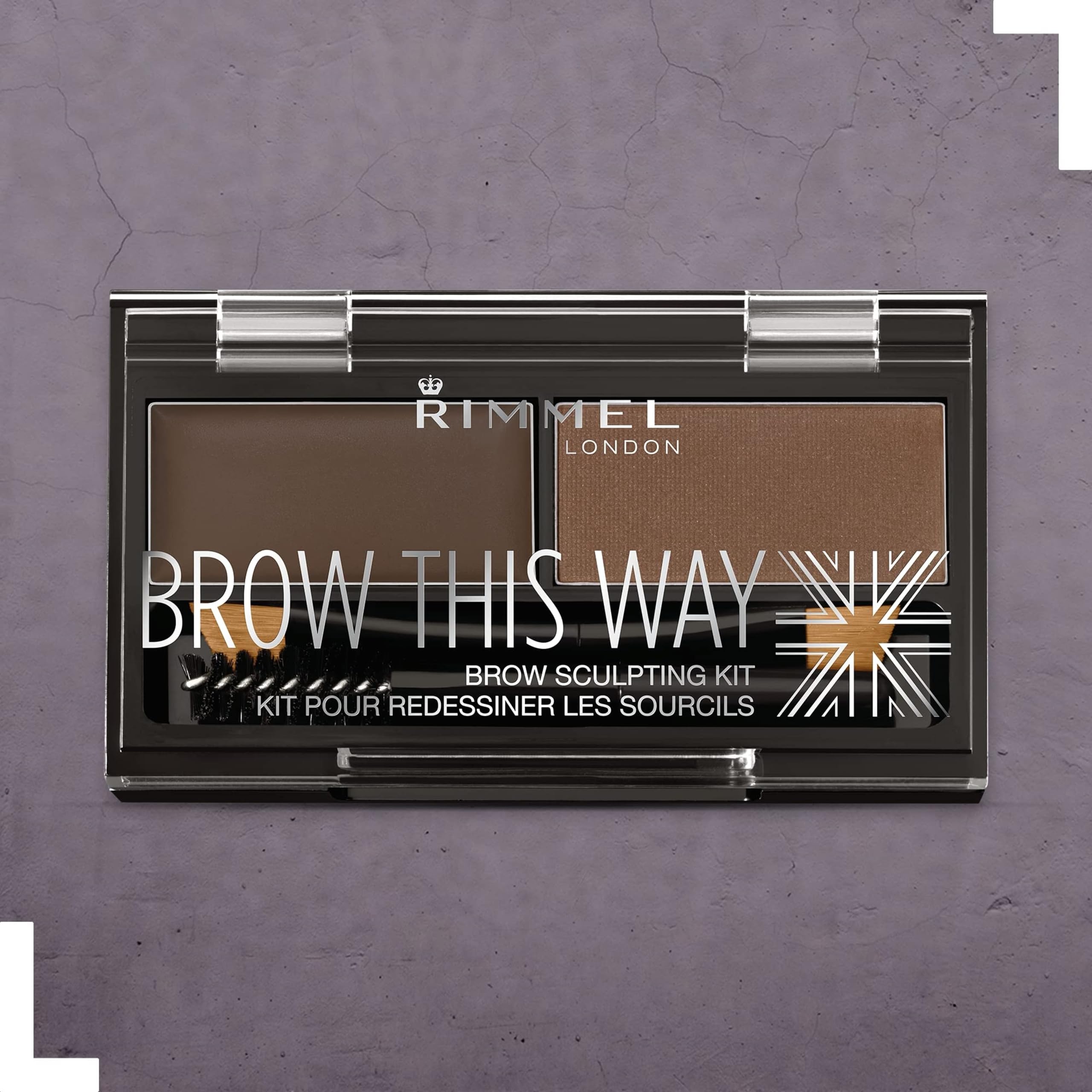Rimmel London Brow This Way Eyebrow Powder Sculpting Kit, 1.3g