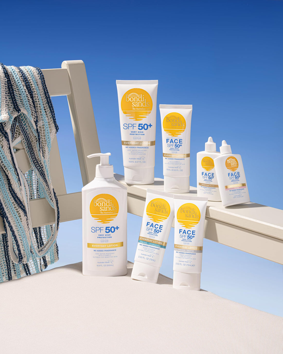 Bondi Sands Fragrance Free Sunscreen Lotion SPF 50+ | Non-Greasy Broad-Spectrum Formula Moisturises, Soothes, and Protects Skin, Water Resistant Up To 4 Hours + Cruelty Free | 150 mL/5.07 Oz