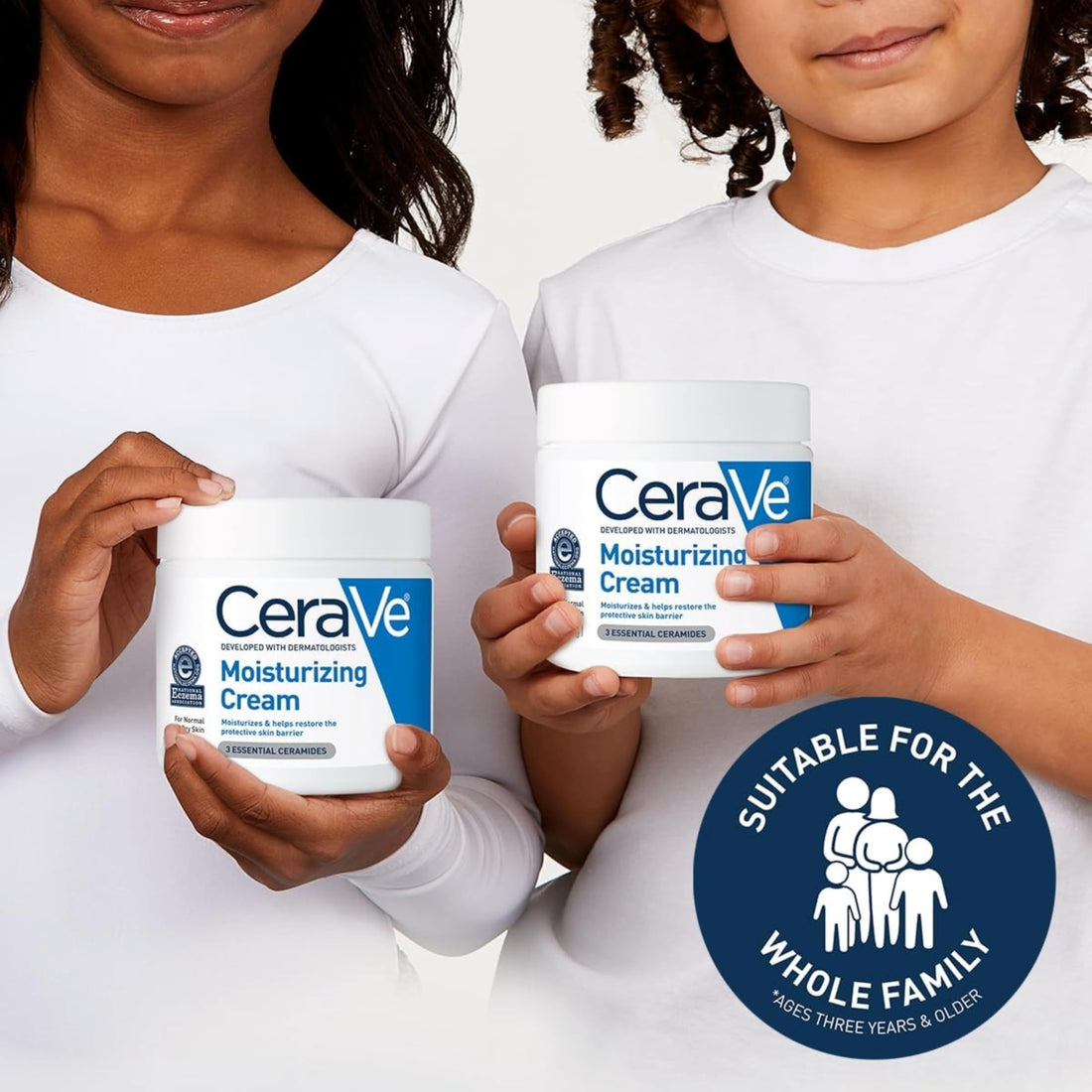 CeraVe Moisturizing Cream, Body and Face Moisturizer for Dry Skin, Body Cream with Hyaluronic Acid and Ceramides, Daily Moisturizer, Oil-Free, Fragrance Free, Non-Comedogenic, 19 Ounce Halalzen