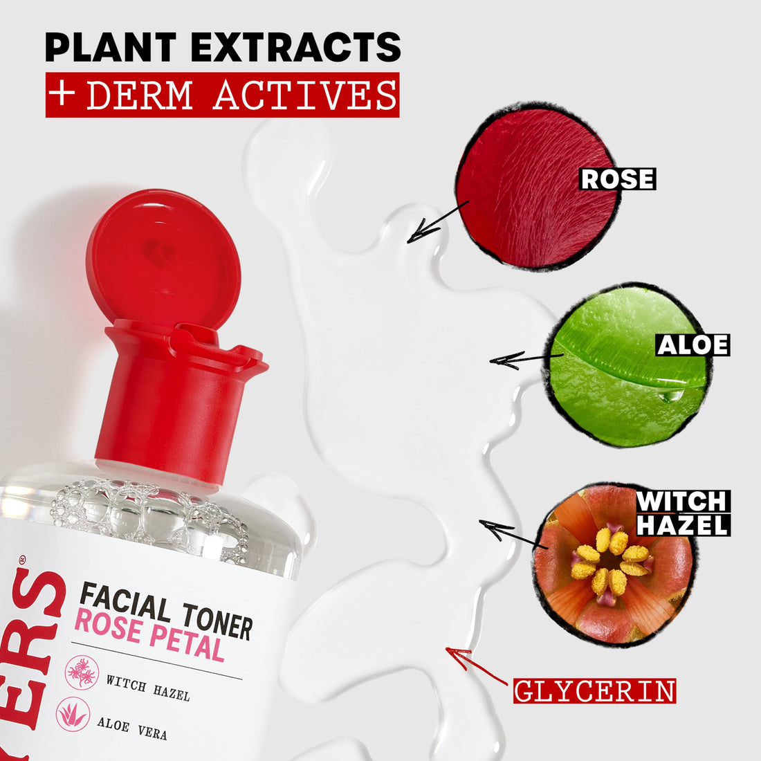 Thayers Witch Hazel Facial Gentle Rose Petal Toner Lotion with Organic Aloe Vera, All Day Hydration, Redue Pores & Improve Skin Texture, Vegan & Alcohol Free, 355ml