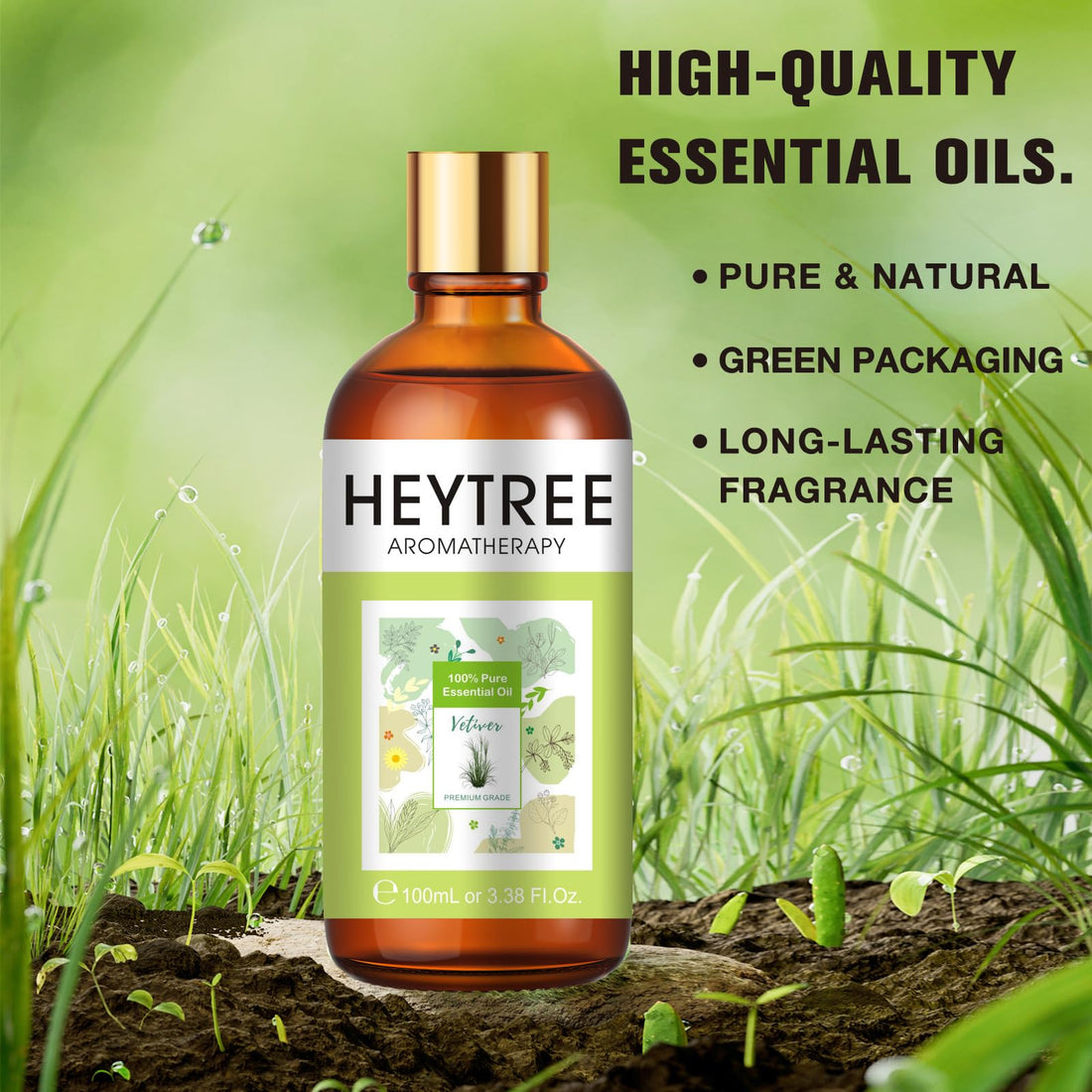 Peppermint Essential Oil 100ml - Pure Natural Essential Oils Strong,Fresh Minty Scent Increases Clarity - Perfect for Aromatherapy,Diffuser, Clear Breathing-Strong Peppermint Oil