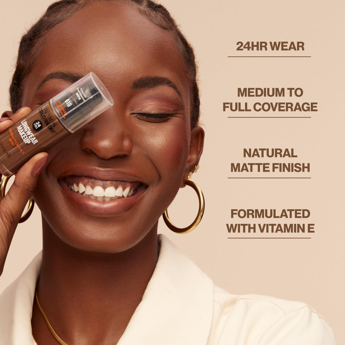 Revlon Colorstay Liquid Foundation Makeup for Combination/Oily Skin SPF15 Medium to Full Coverage (30ml) Matte Finish, Buff (150) Unisex Halalzen