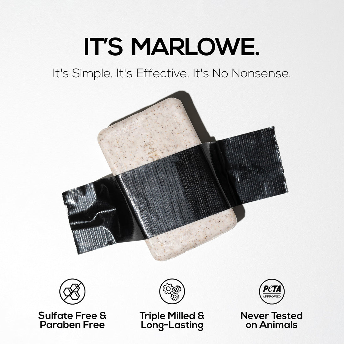 MARLOWE. No. 102 Body Scrub Soap 7 oz, Cedarwood & Sea Salt, Exfoliating Soap Bar with Shea Butter, Olive Oil & Green Tea Extracts, Cleanses, Smooths & Revitalizes Skin, Fresh & Zesty Scent