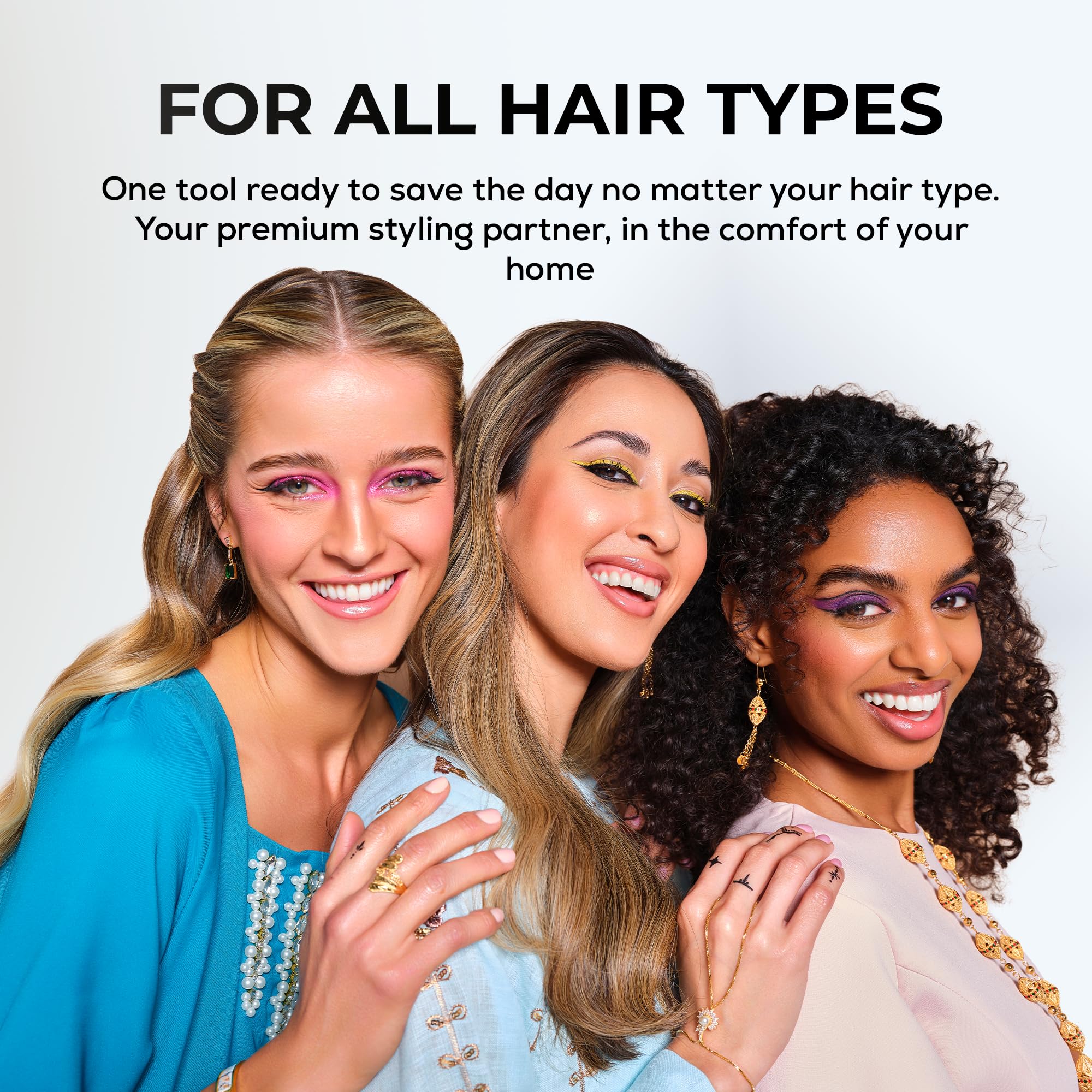 Clara Anti-Frizz Ionic Slim Hot Brush 32mm Thermal Heated Round Hair Styling Brush with 5.5mm Bristles, Triple Heat Settings, 3-in-1 Blowout, Wave & Smooth Finish Styling Tool – Black Halalzen