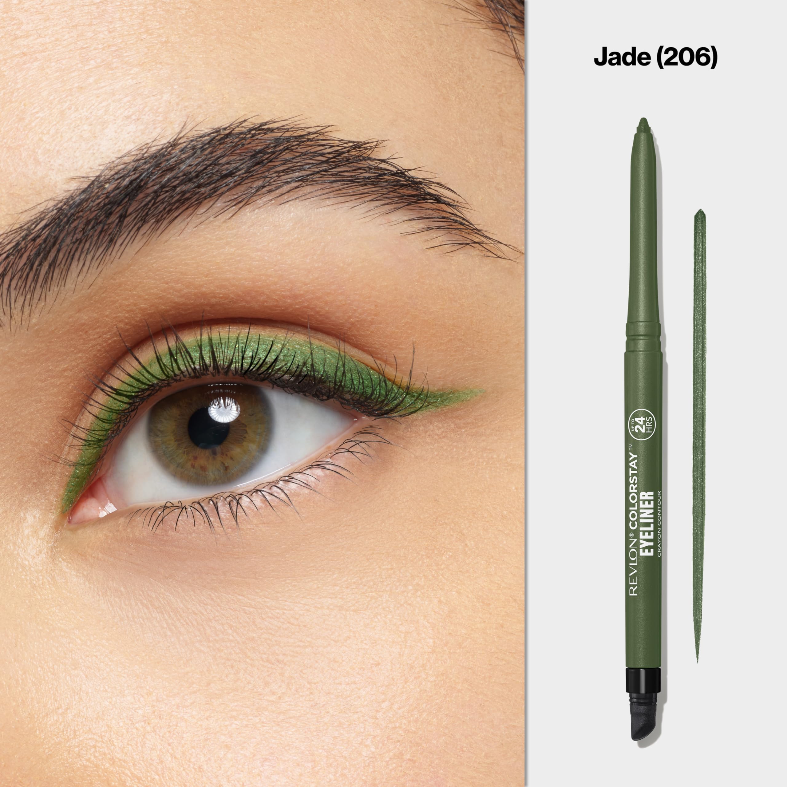 Revlon ColorStay Pencil Waterproof Eyeliner, Smudge-Proof, Eye Makeup with Built-In Sharpener, 201 Black, 2 pack