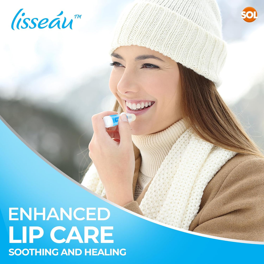 SOL 14pk Unscented Lipbalm Multipack - Moisturiser & Hydrating Lip Balm for Men and Women, Repair for Dry, Chapped Lips With Vitamin E, Long-Lasting Lip Care Sticks for Home, Office, or On-the-Go Use