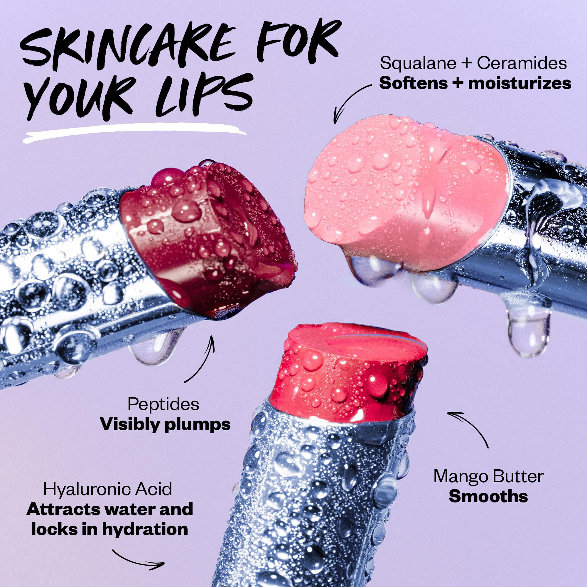 Kosas Wet Stick Moisturizing Shiny Sheer Lipstick with Ceramides, Hyaluronic acid, Peptides and Mango Butter - Soothes, Softens, and Moisturizes Lips – Heatwave