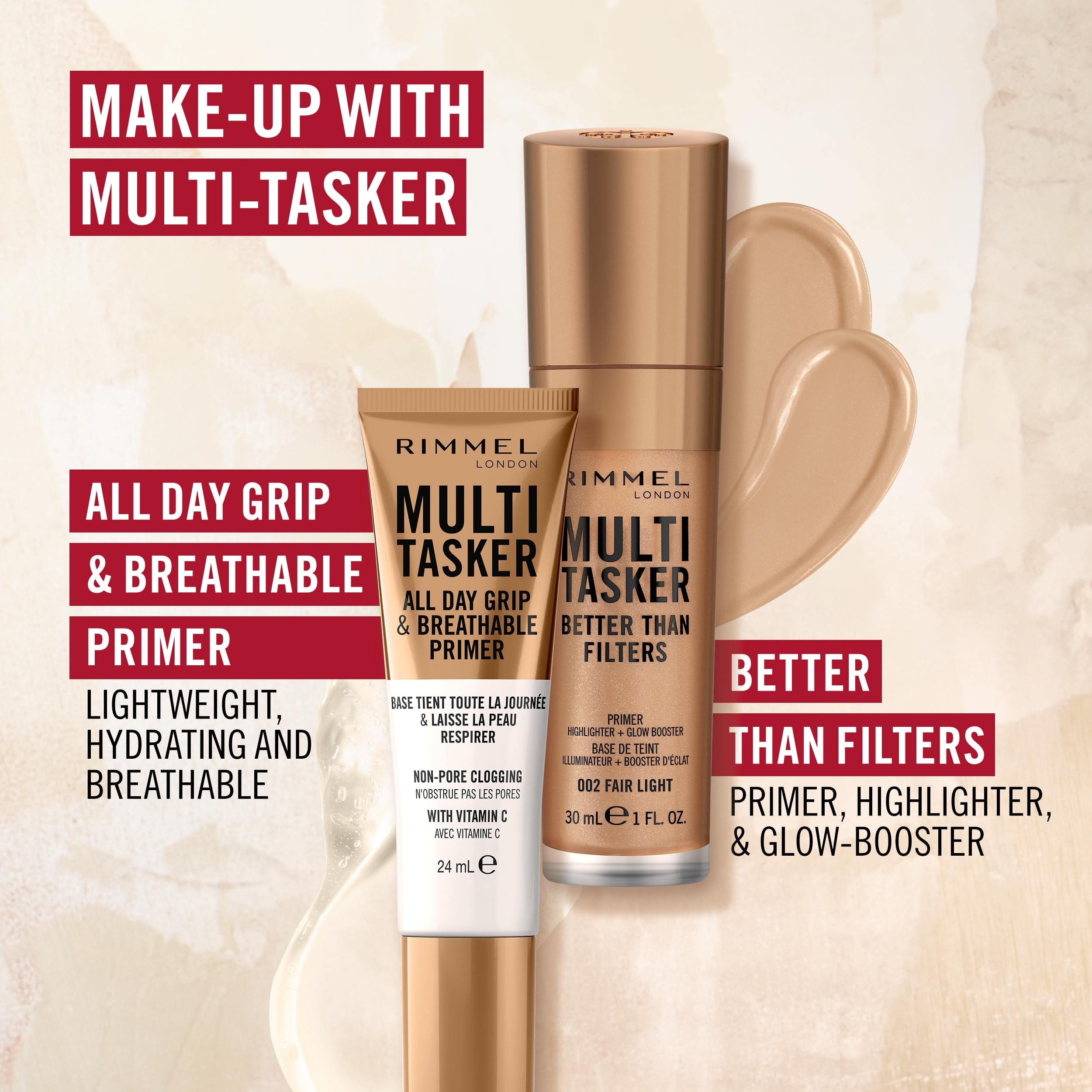 Rimmel Multi-Tasker Setting Spray, 3-in-1 Hydrating Primer & Mist, All Day Setting Power, Refreshes Dull & Dry Skin, Oil-Free, Infused with Cucumber & Chamomile, Vegan, 100ml Halalzen