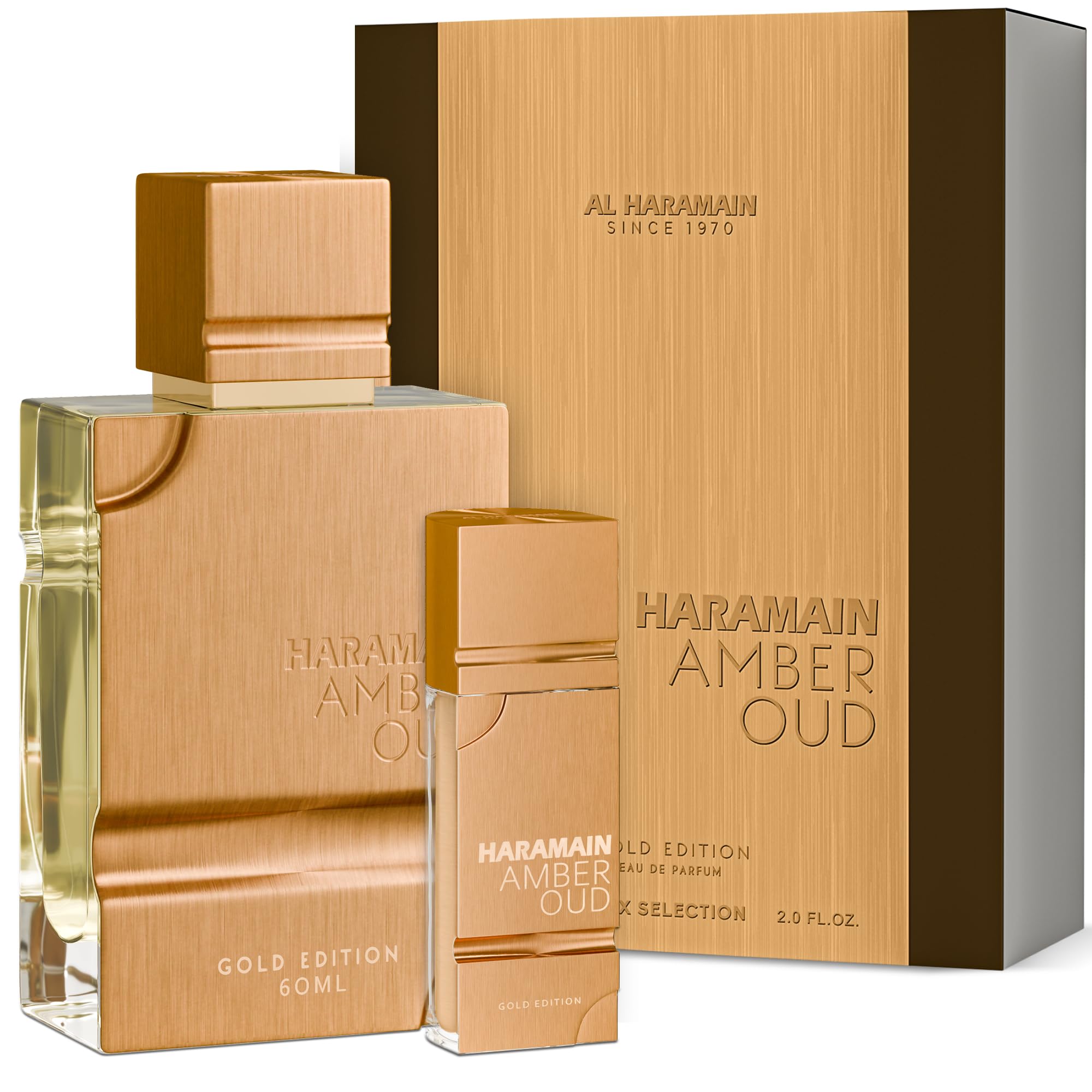 Al Haramain Amber Oud Gold Edition - Arabian Perfume for Women and Men Unisex - Long Lasting Amber - 2 oz