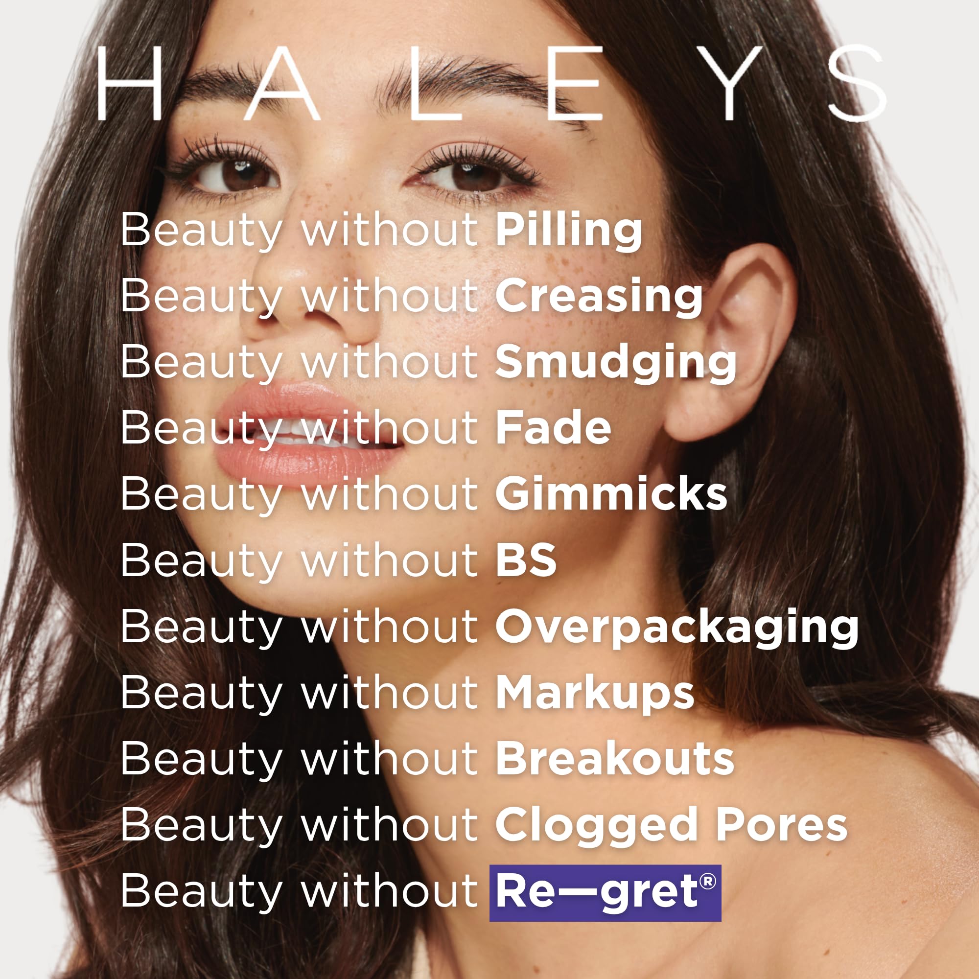 Haleys Beauty Kabuki Foundation Brush For Applying Powder, Foundation, Bronzer, Blush, and Mineral Make up, Soft Bristles, Seamless Blending, Makeup Brushes Essential, Vegan & Cruelty Free
