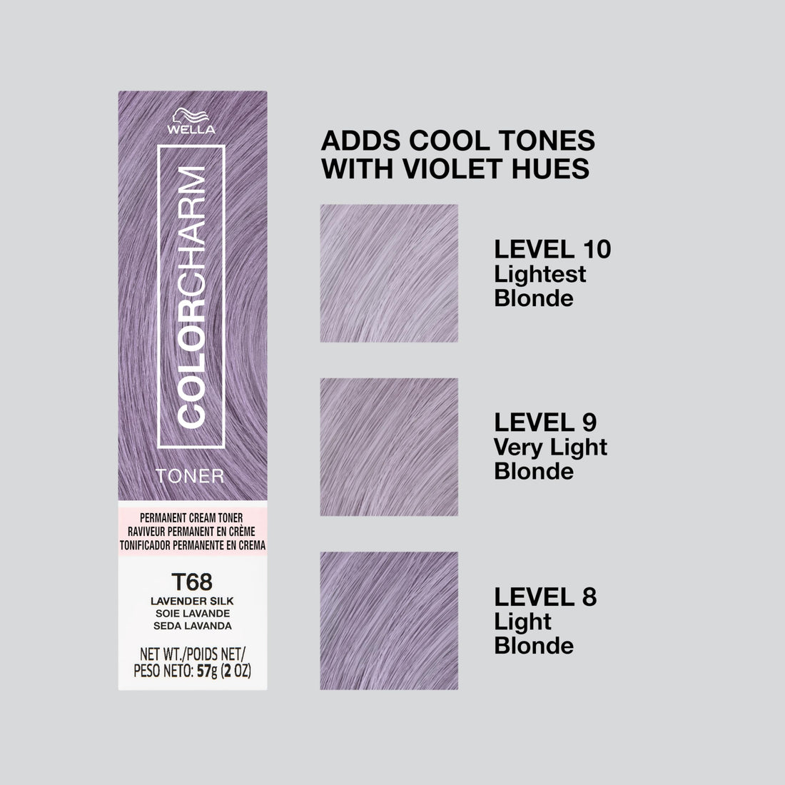 COLORCHARM Permanent Crème Hair Toner | Free of Animal-Derived Ingredients, Parabens Free & Gluten Free | 2 oz