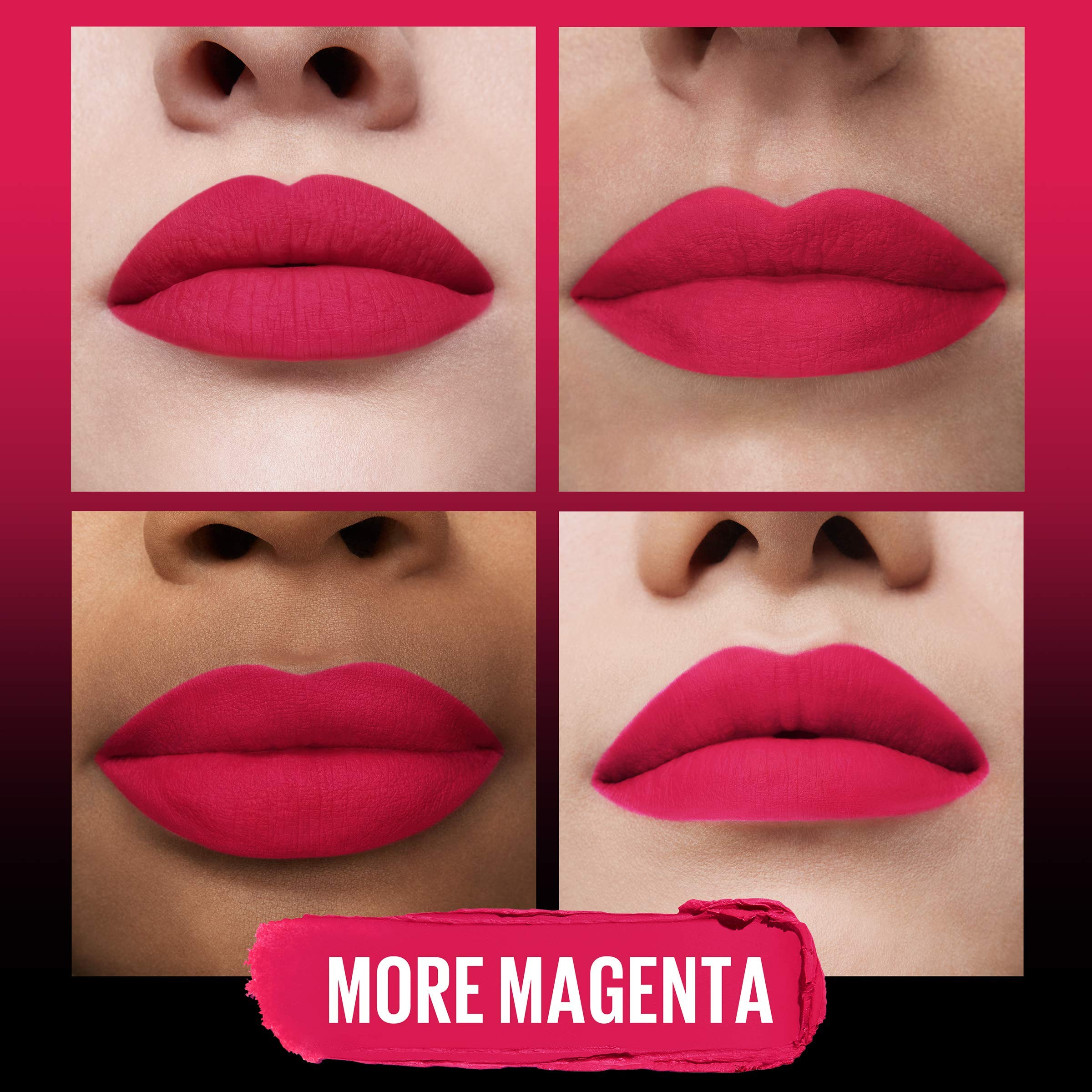 Maybelline Color Sensational Ultimatte Matter Lippenstift, nicht austrocknend, intensive Farbpigmente, More Truffle, Kakaobraun, 1 Stück