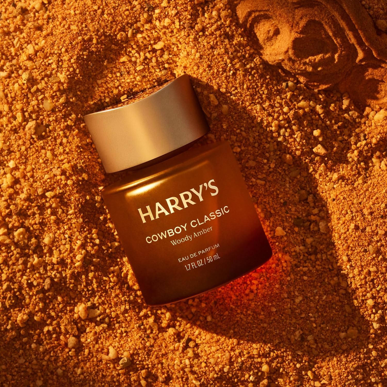 Eau de Parfum pour Homme Cowboy Classic de Harry's - Parfum Boisé Ambré - 50 ml - Notes de Bergamote, Cèdre et Musc - Longue Tenue