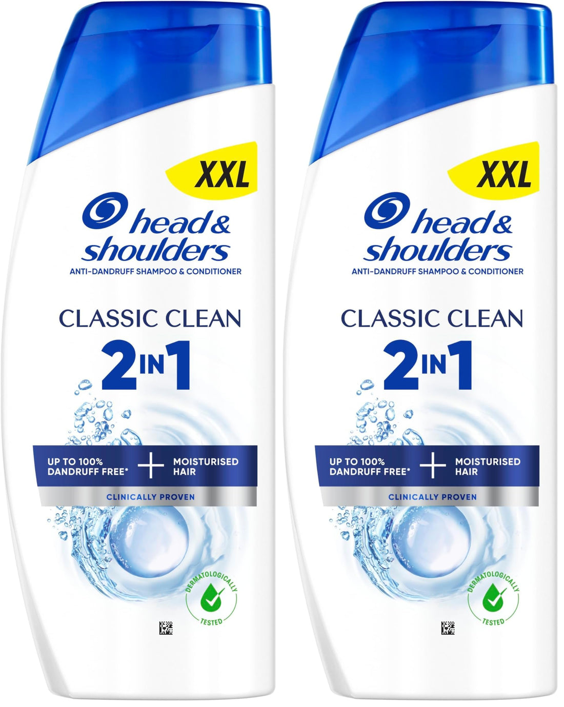 Head & Shoulders Classic Clean 2in1 Anti-Dandruff Shampoo and Conditioner 625ml. Works against Dandruff, Oil and Itch from the 1st Wash. Dandruff Free + Moisturised Hair. For All Hair Types Halalzen