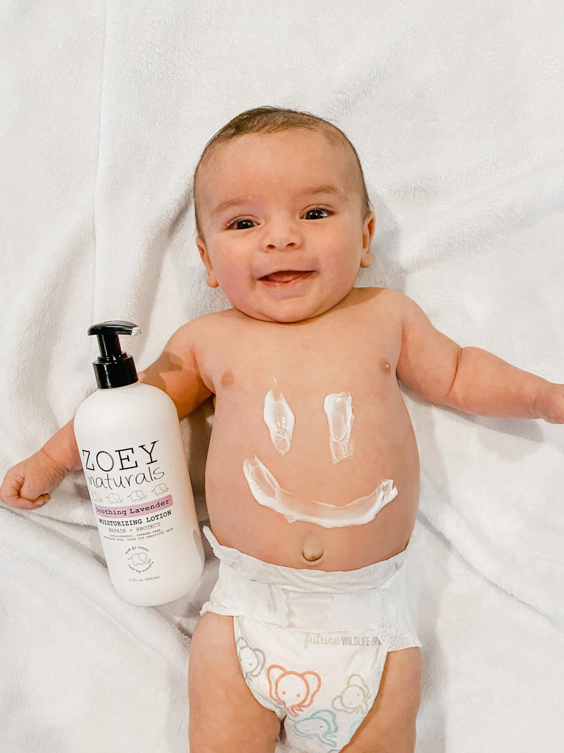 Zoey Naturals Sweet Citrus Baby Lotion - Enriched with Shea, Apricot Oil, Aloe & Avocado - Soothes & Moisturizes with Orange & Pomegranate - Gentle for Eczema Skin, Made in USA Halalzen