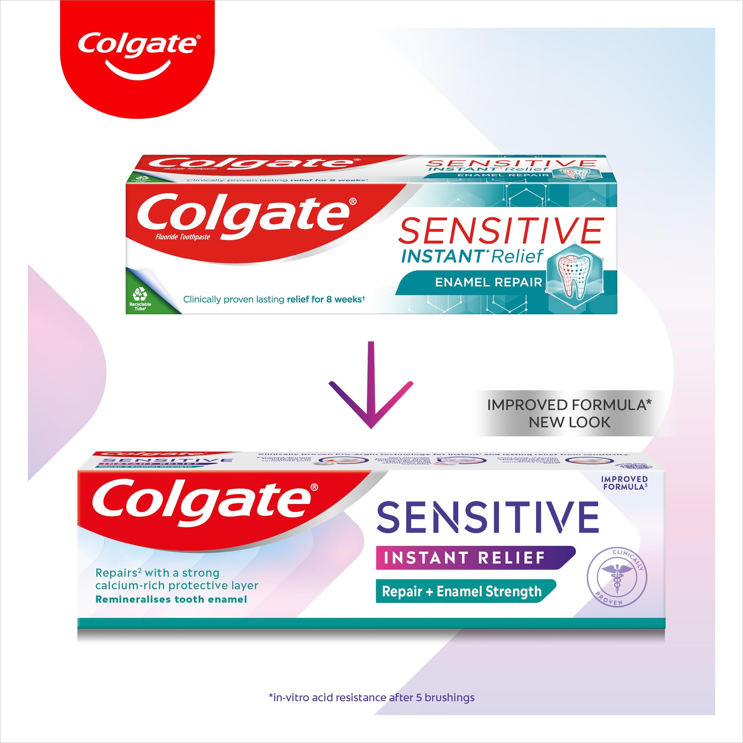Colgate Sensitive Repair & Prevent + Gentle Whitening Toothpaste 75ml, Toothpaste for Sensitive Teeth, Acts in 1 Minute, Seals and Repairs Sensitive Areas of Teeth, Prevents Pain Coming Back